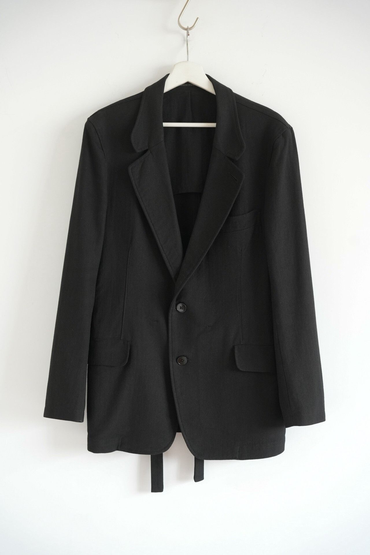 Yohji Yamamoto Yohji Yamamoto Black Suit with Ties Size US S / EU 44-46 / 1 - 1 Thumbnail