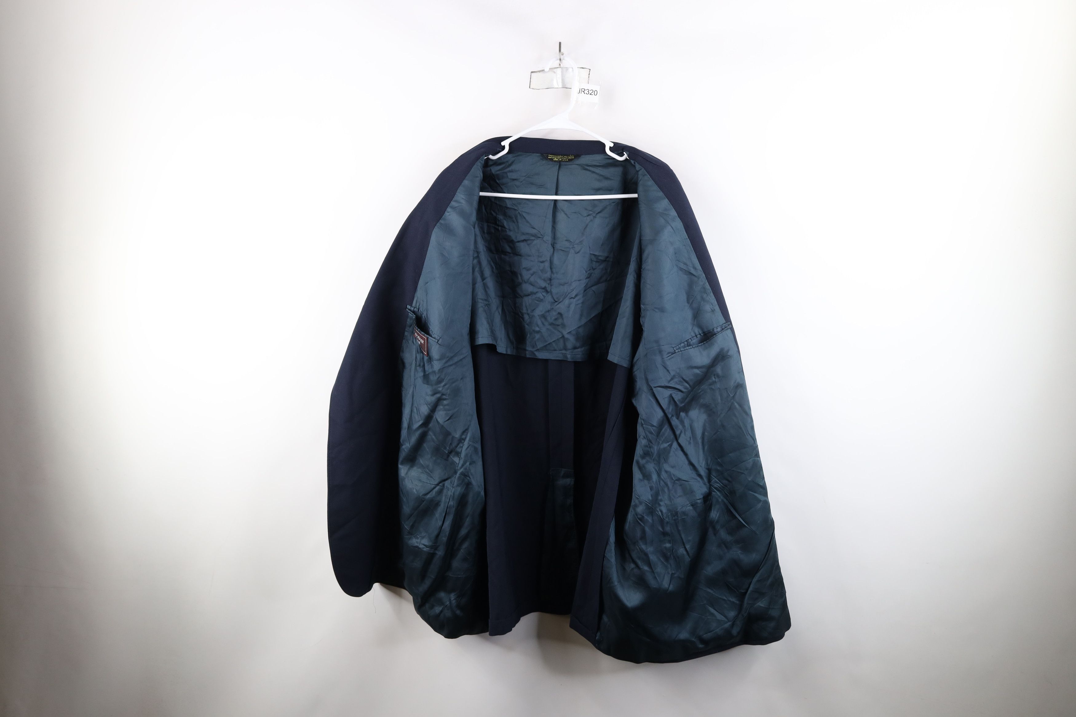 Vintage Vintage 90s Streetwear Suit Coat Blazer Jacket Navy Blue USA Size US XXL / EU 58 / 5 - 11 Thumbnail