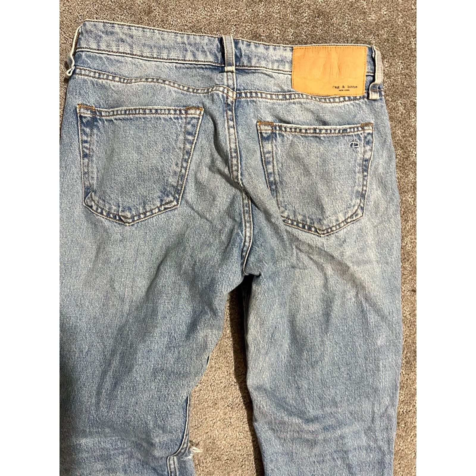Rag & Bone VINTAGE Rag & Bone Jeans Women's 24 Boyfriend Mid-Rise Denim Blue 90s casual Girls Size 42" / US 20 - 2 Thumbnail