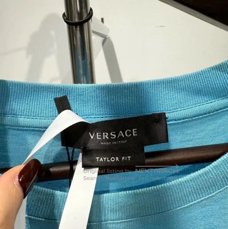 Versace Versace Men's Blue Graphic T-Shirt . Size US L / EU 52-54 / 3 - 3 Thumbnail