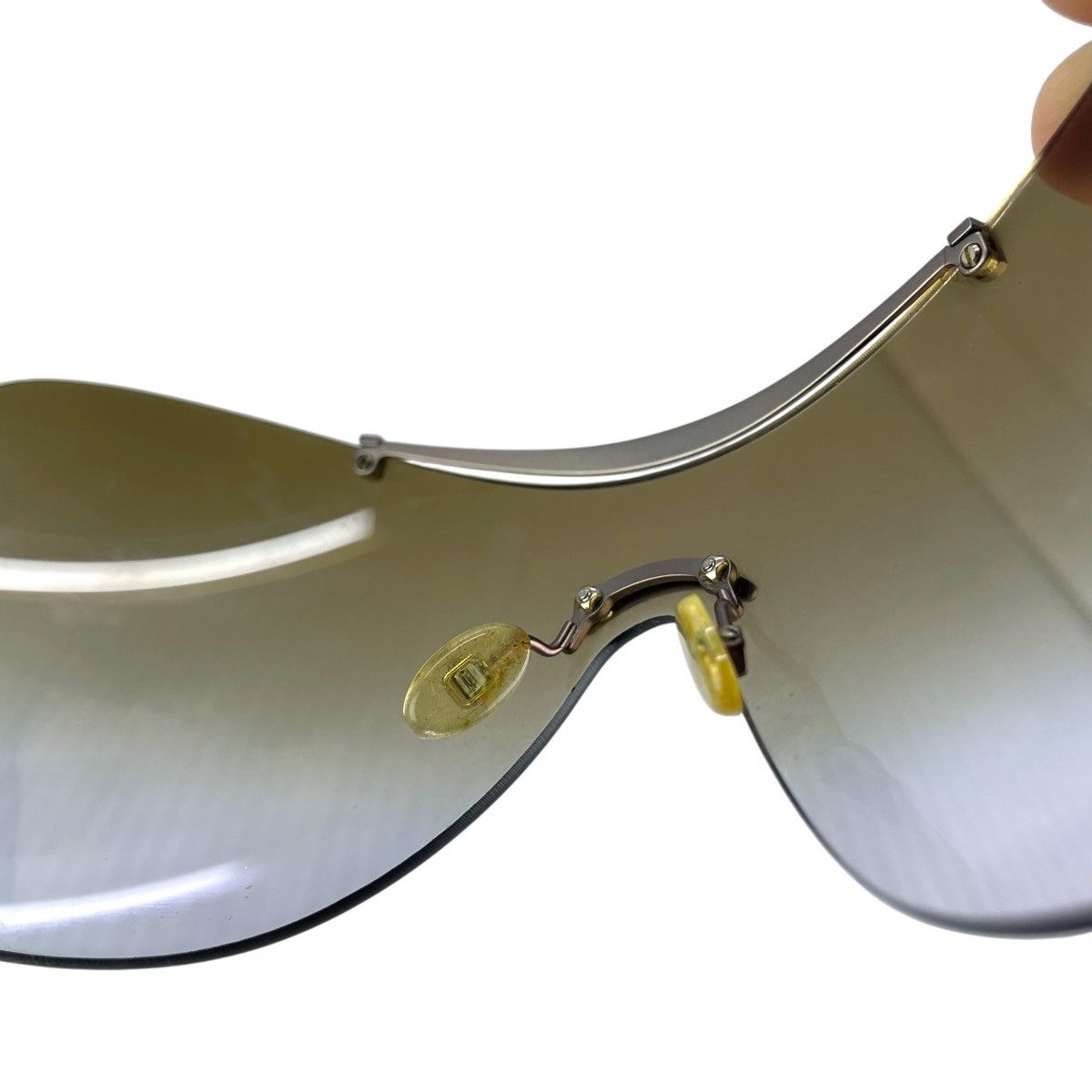 Christian Dior Monsieur VINTAGE CHRISTIAN DIOR DIORITO 1 LRVJN SKI SHIELD SUNGLASSES Size ONE SIZE - 15 Thumbnail