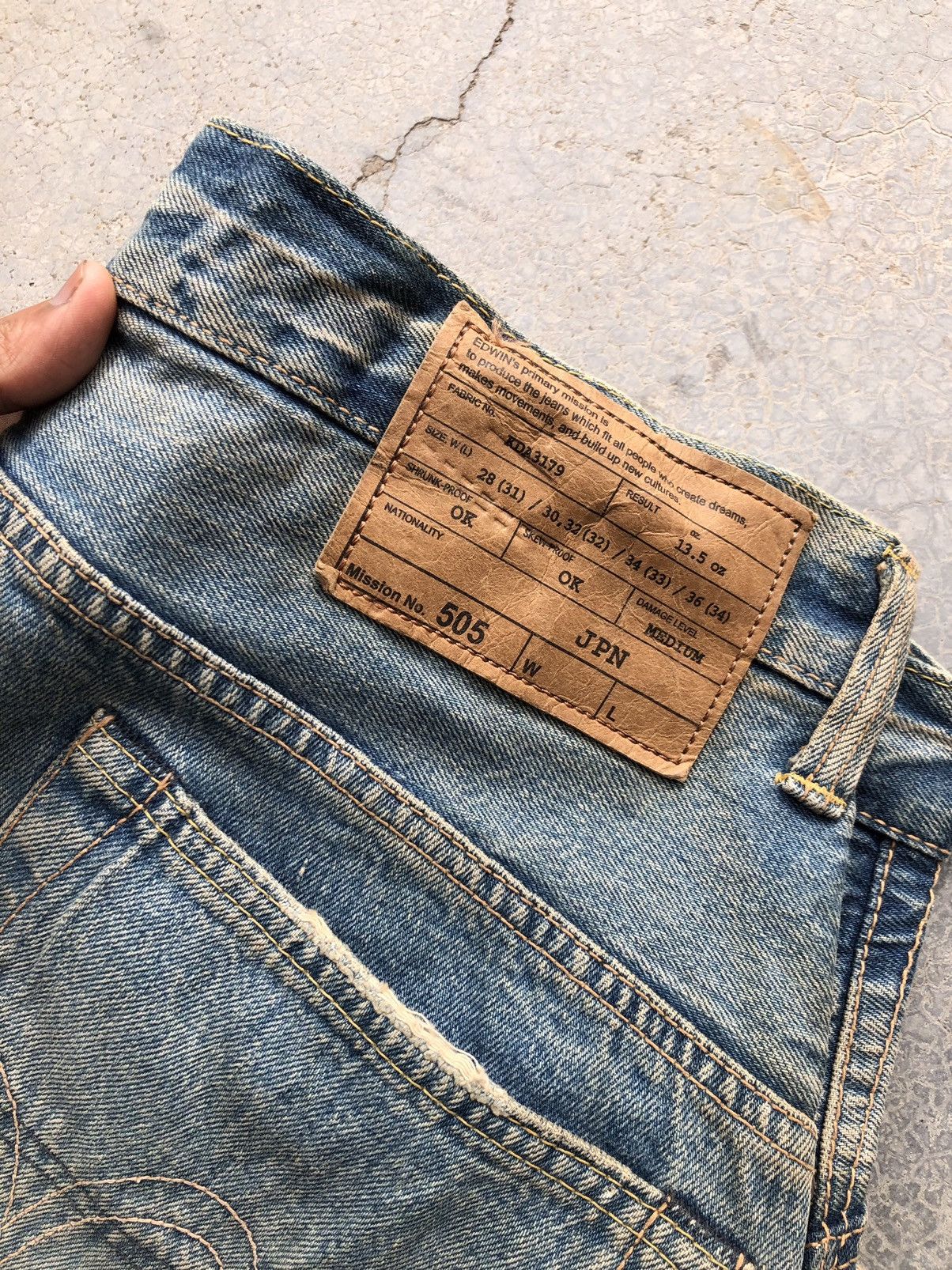 Edwin RUSTY BLUE EDWIN SELVEDGE DENIM Size US 35 - 4 Thumbnail