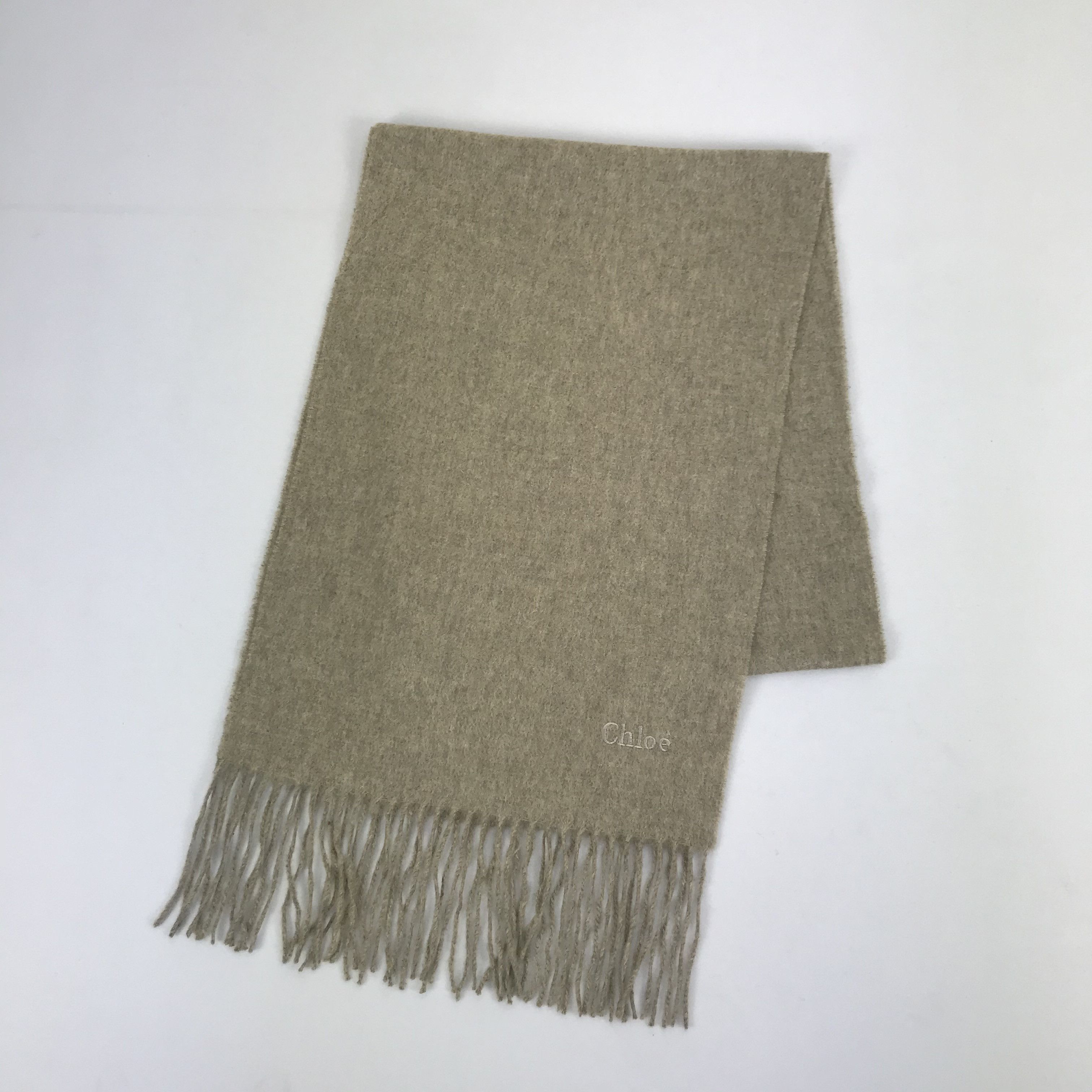 Vintage Vintage Chloe Scarf Muffler Wool Cashmere Scarves Size ONE SIZE - 3 Thumbnail