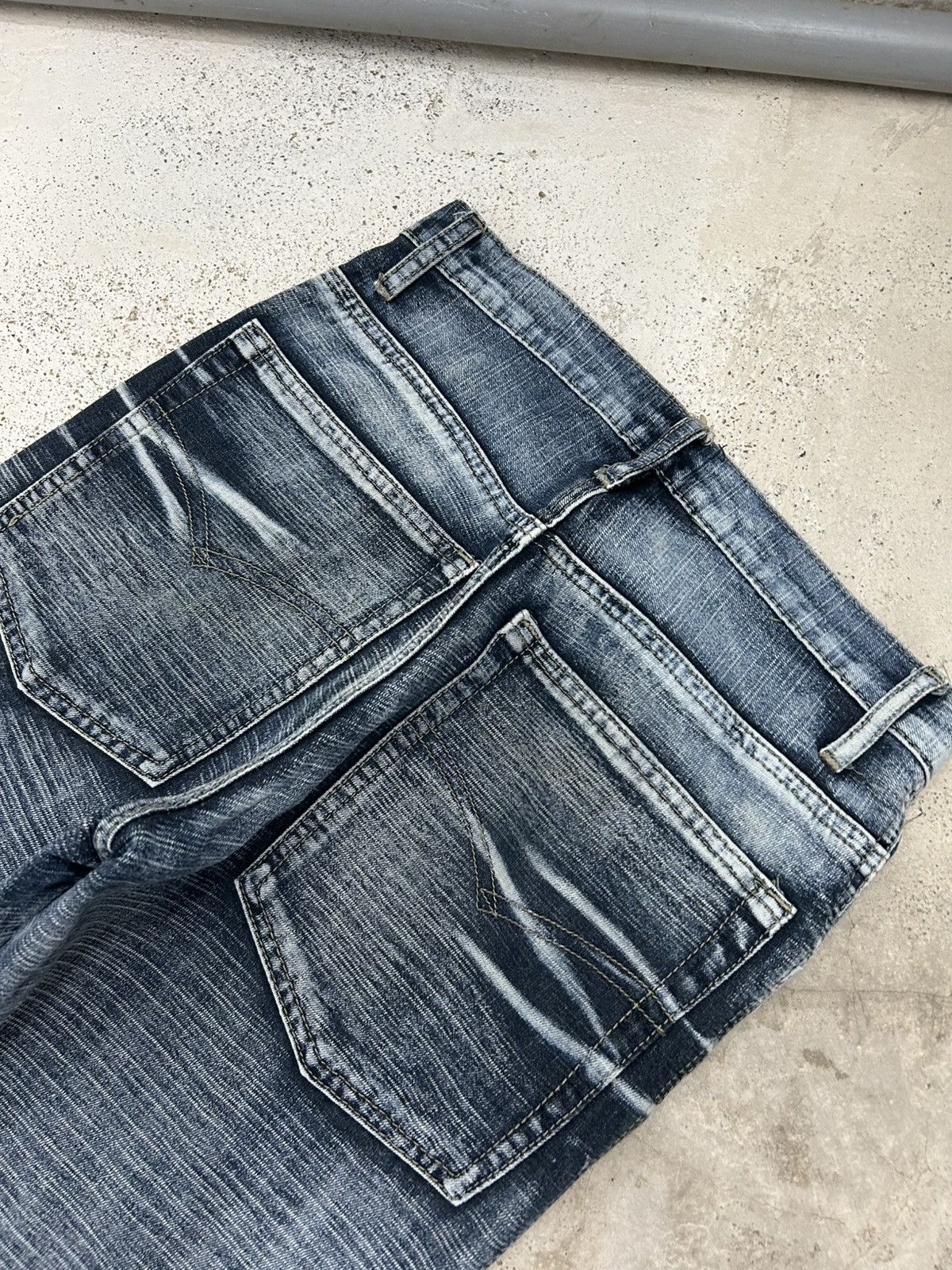 Hysteric Glamour Flare Jeans Painted Washed Heavy Whisker Size 27" / US 4 / IT 40 - 14 Thumbnail