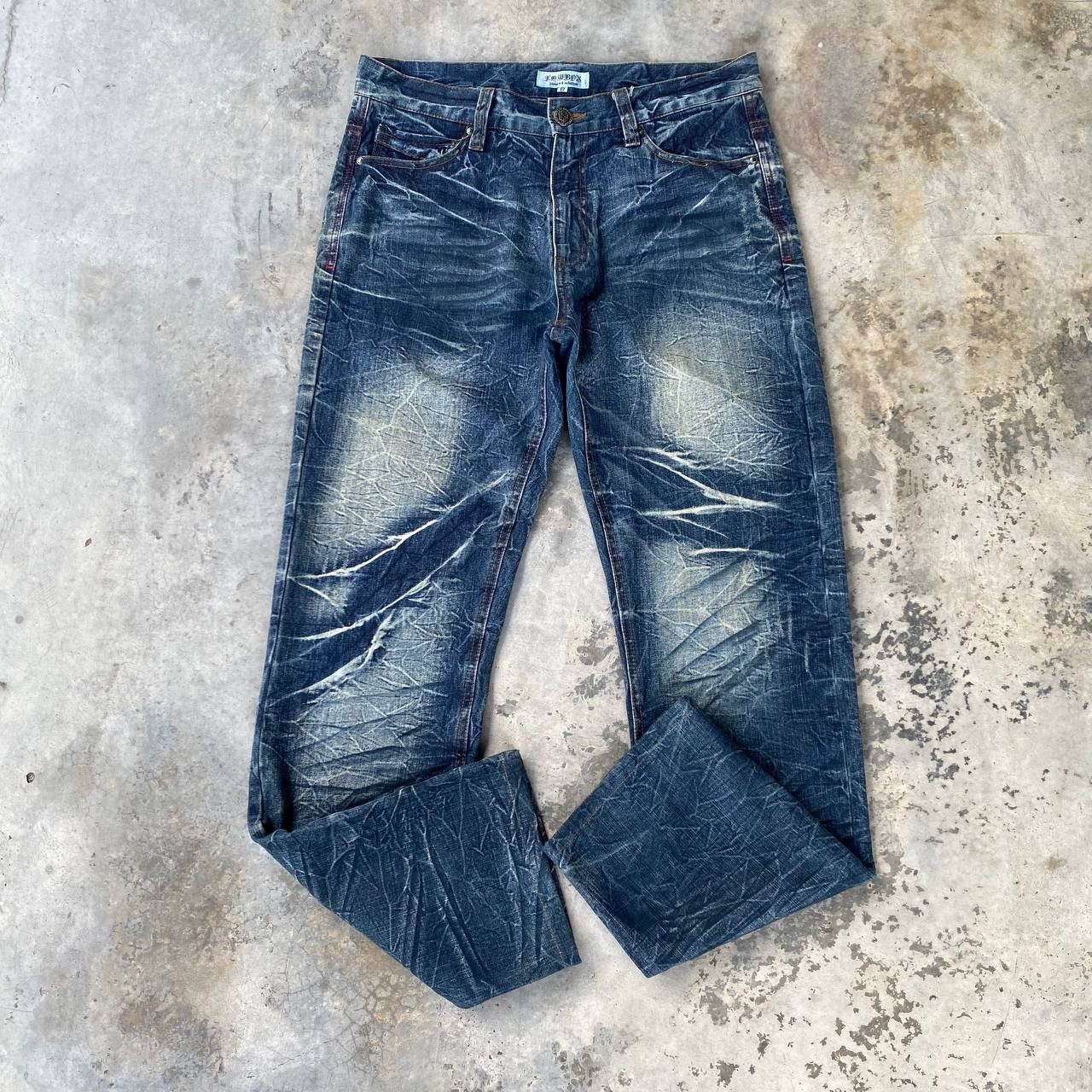 20471120 × LOWBOX × Tornado Mart LOWBOX JAPAN THUNDERSTORM WASH TIGER CLAW SCATTER CRACK MARK Size US 31 - 11 Thumbnail