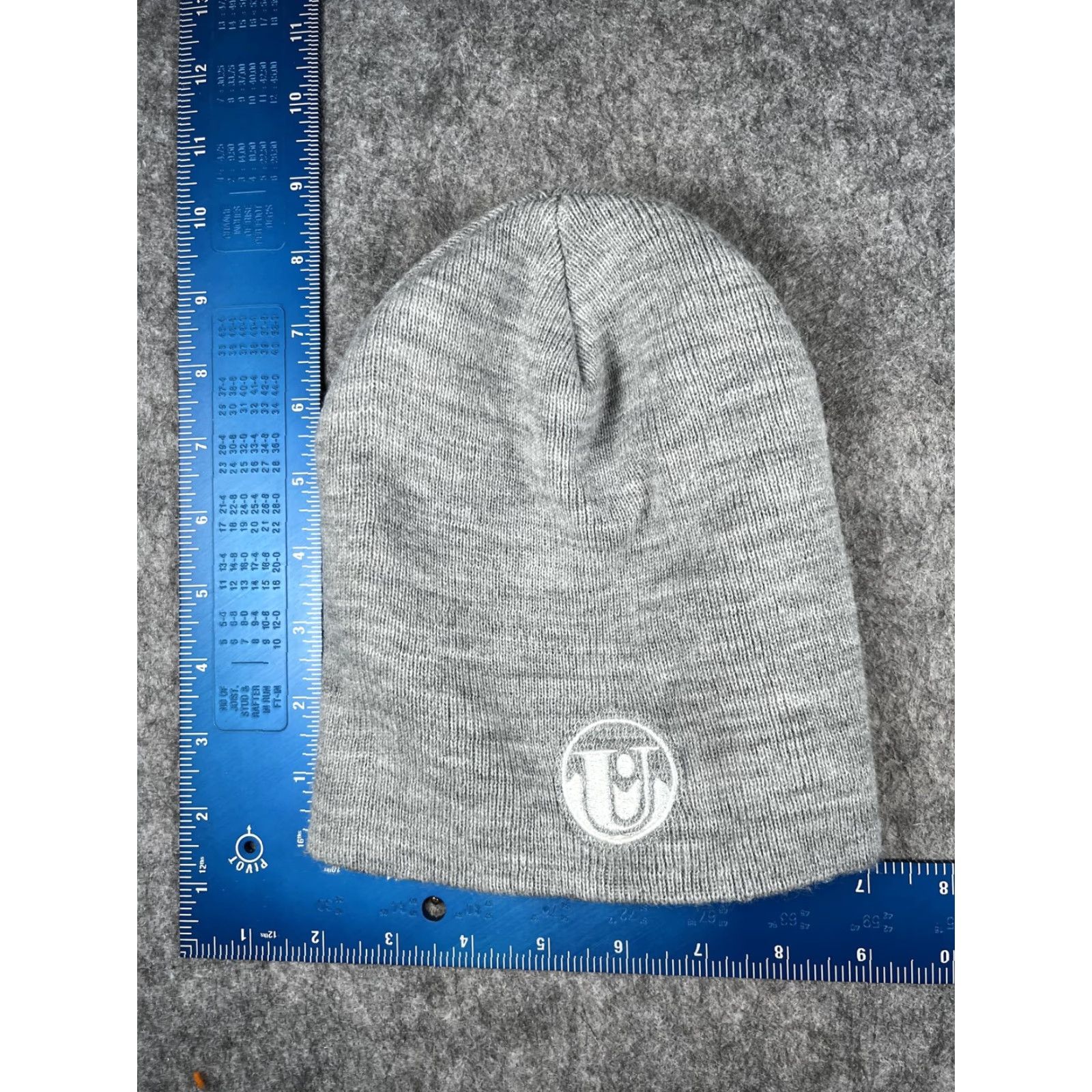 Vintage Yupoong Beanie Mens One Size Gray Knit Wyoming State Wrestling Championships 2021 Sports Embroidered Capless Knit Hat Size ONE SIZE - 4 Thumbnail
