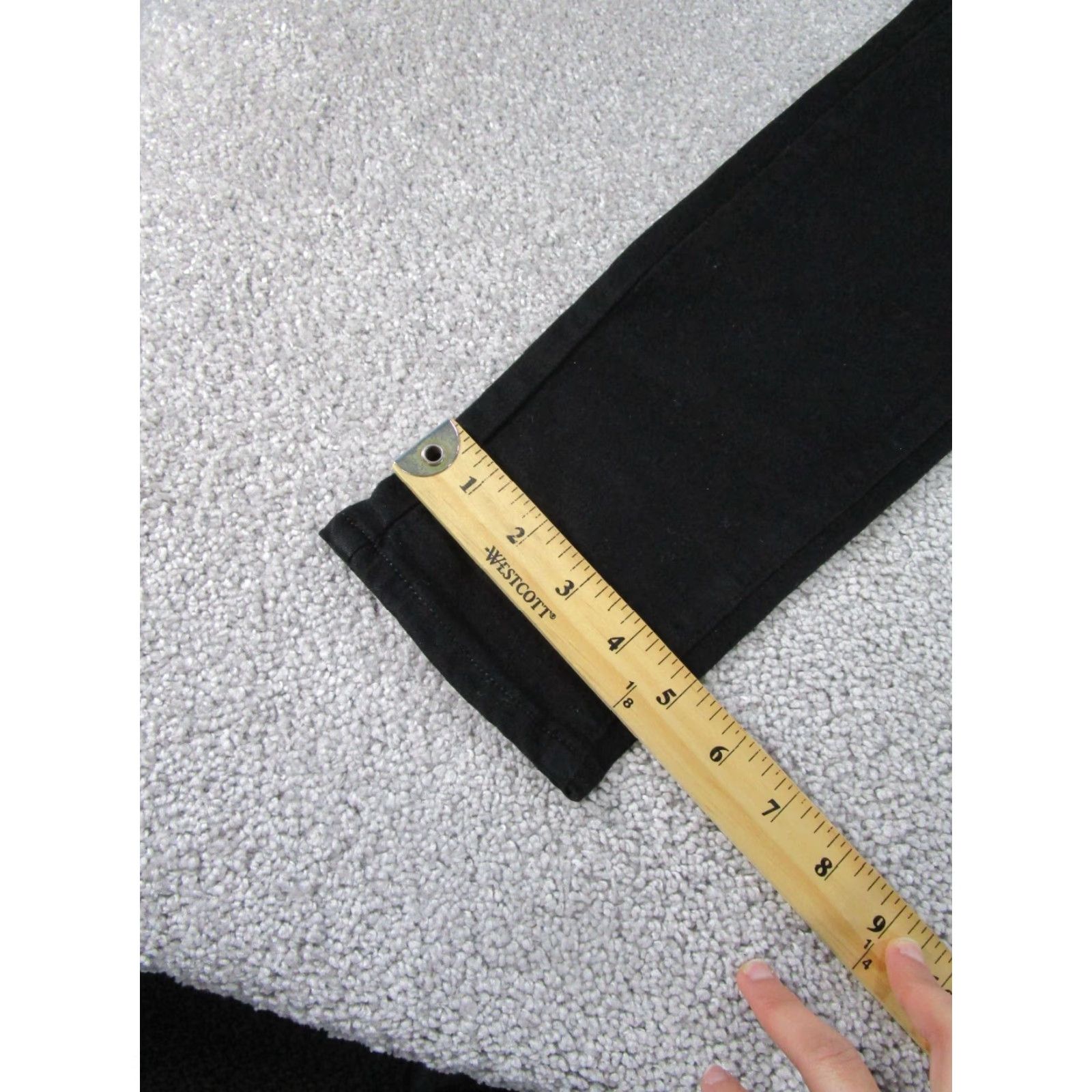 Paige VINTAGE Paige Jeans Womens Skinny Fit Hoxton Ultra Skinny Black Denim Mid Rise 28 Womens Size 28" / US 6 / IT 42 - 6 Thumbnail
