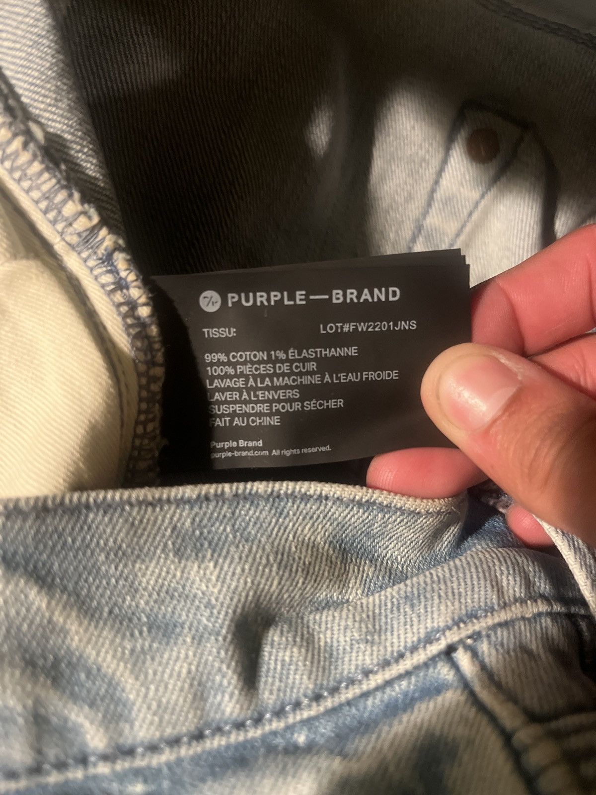 Purple Brand PURPLE BRAND (LIGHT INDIGO PLAIN VINTAGE JEAN) Size US 30 / EU 46 - 10 Thumbnail