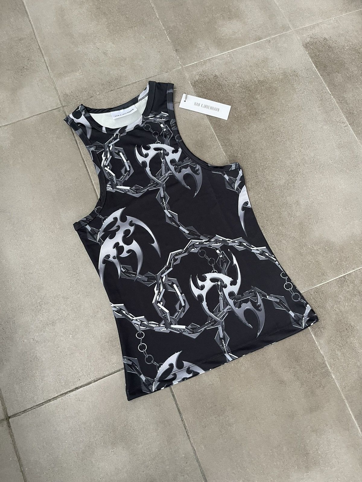 Han Kjobenhavn !DS! SS23 Han Kjobenhavn Chain Tribal Stretch Racer Top Size US M / EU 48-50 / 2 - 10 Thumbnail