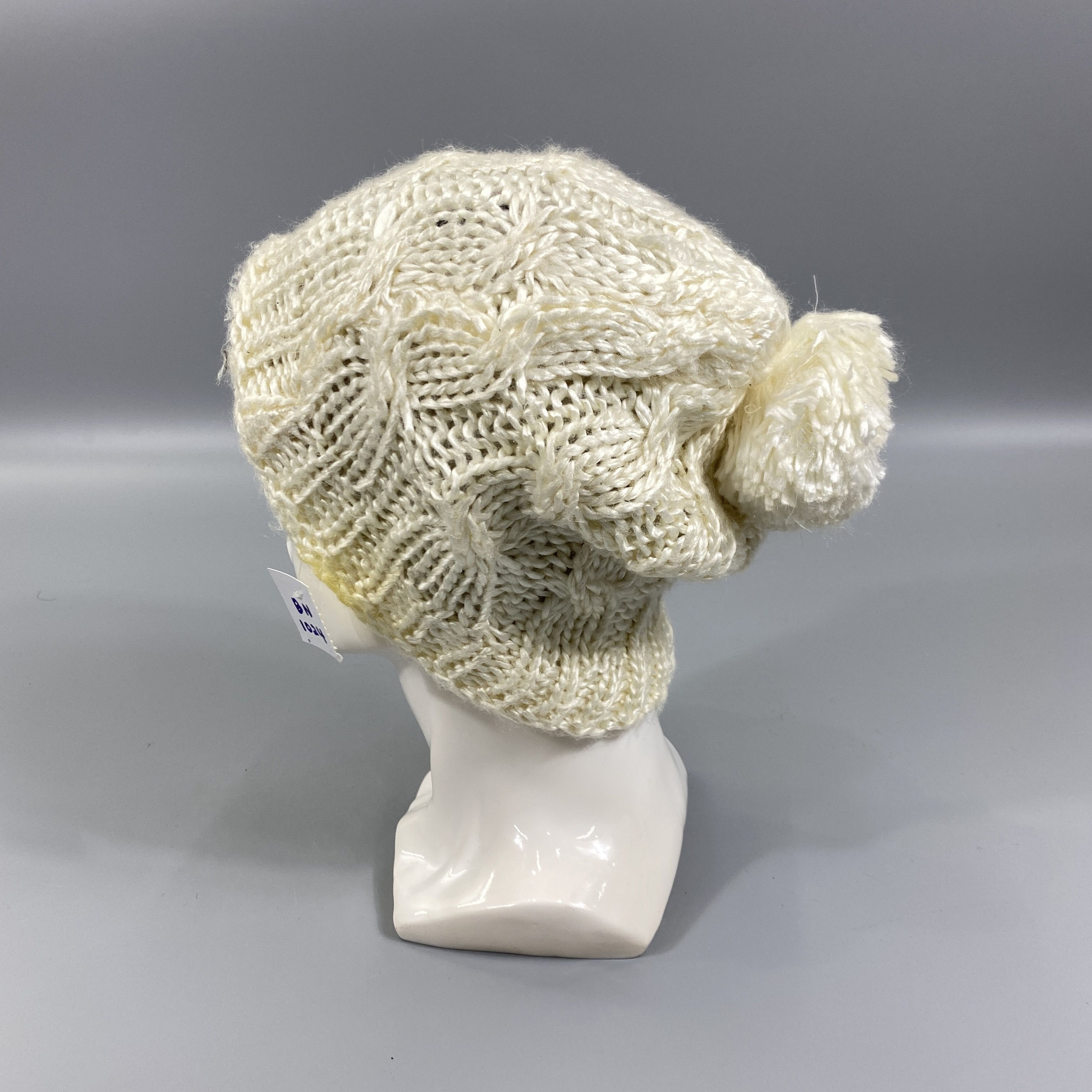 Japanese Brand Knitted Beanie Hat With Pom Pom -BN1024 Size ONE SIZE - 1 Thumbnail