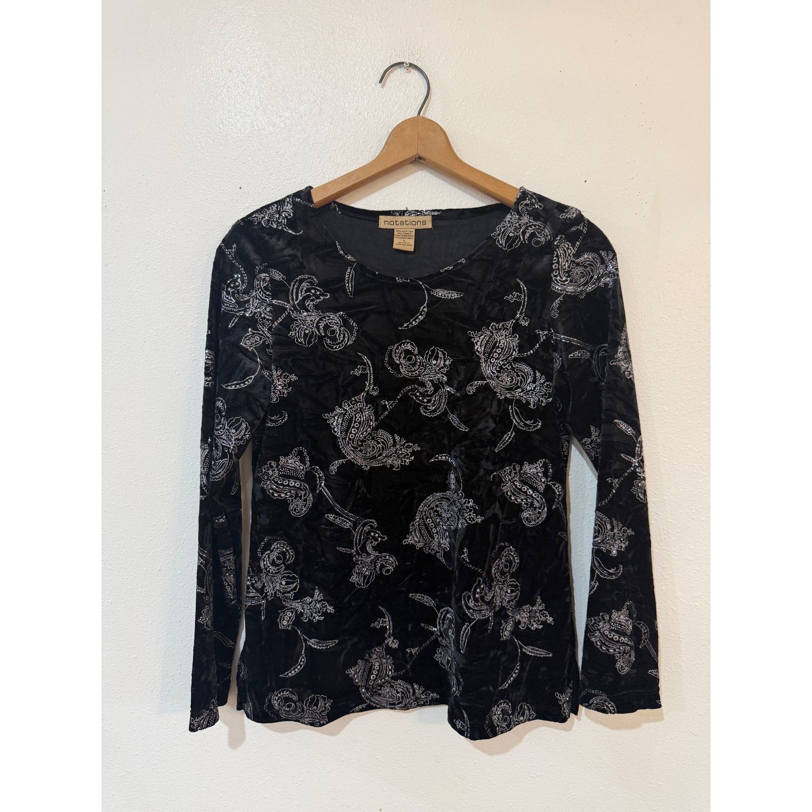 Other Y2K Goth Fairy Velvet Sparkle Top Size S / US 4 / IT 40 - 2 Thumbnail