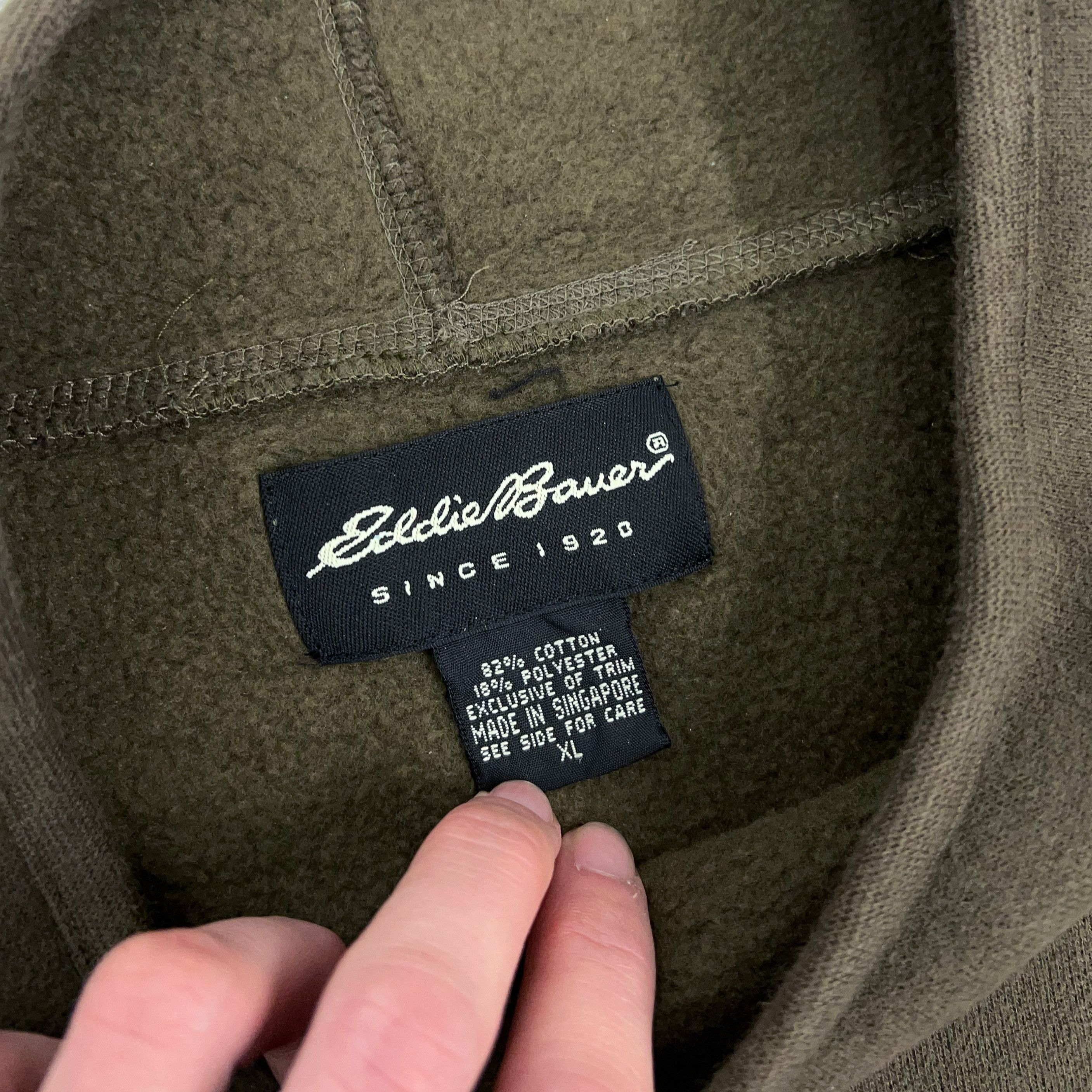 Eddie Bauer × Vintage Vintage Eddie Bauer Mock Neck Pullover Fleece Sweatshirt Size US XL / EU 56 / 4 - 3 Thumbnail