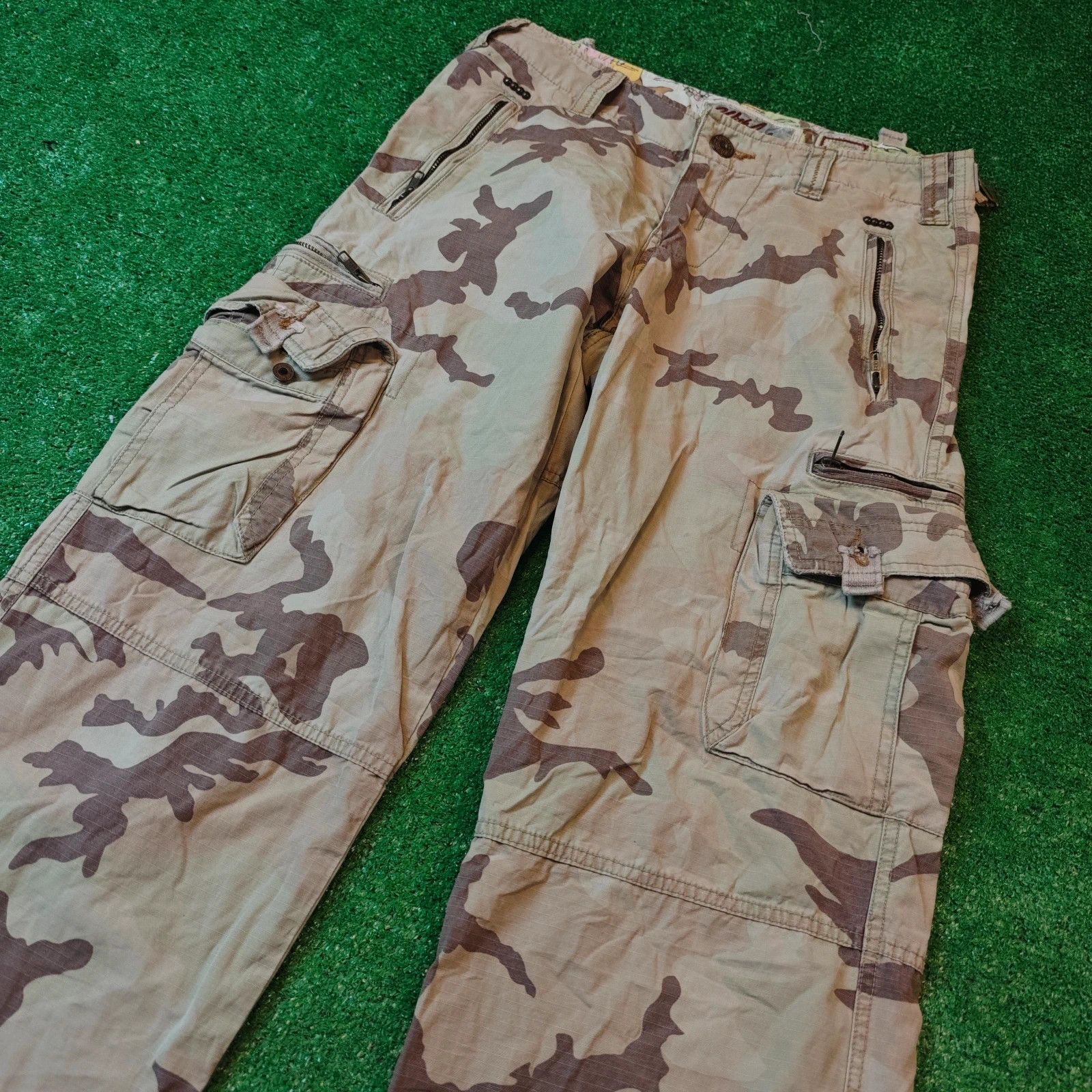 Scotch & Soda Scotch & Soda Cargo Pants Mens 32 straight utility camo Size US 32 / EU 48 - 4 Thumbnail