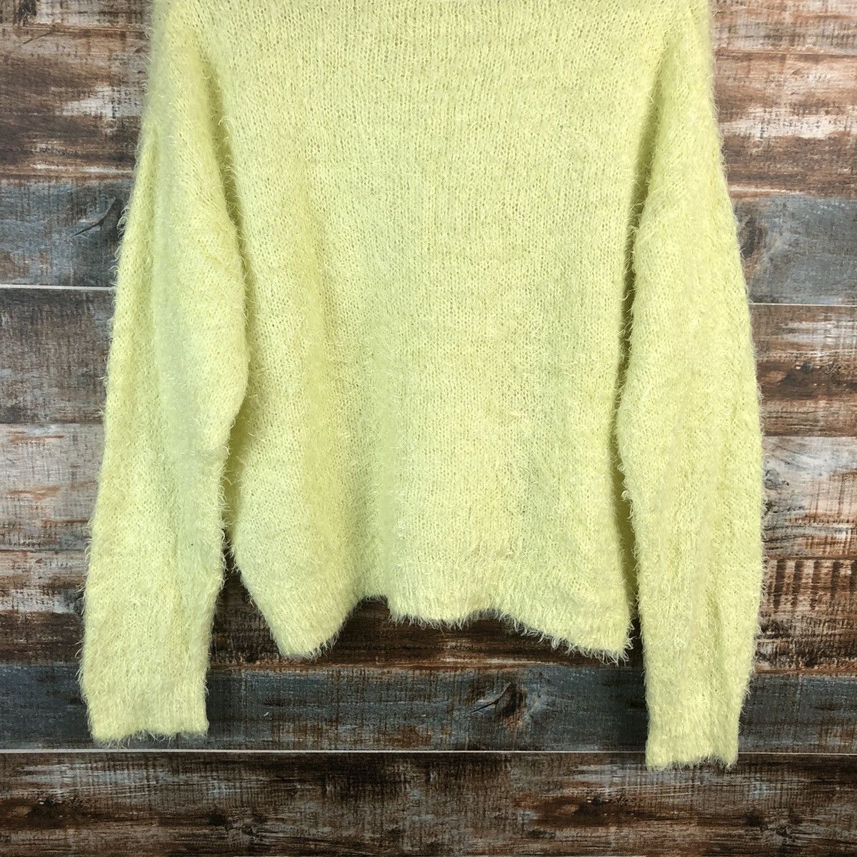 Vintage DL GU japan mohair shaggy Green Knitwear #C021 Size L / US 10 / IT 46 - 12 Thumbnail