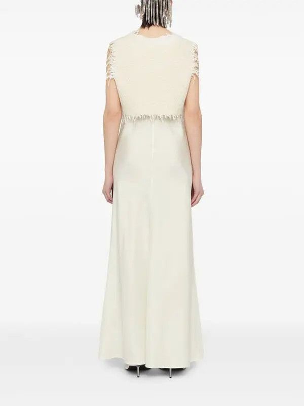 Jil Sander o1w1db10825 Maxi Dress in White Size M / US 6-8 / IT 42-44 - 3 Thumbnail