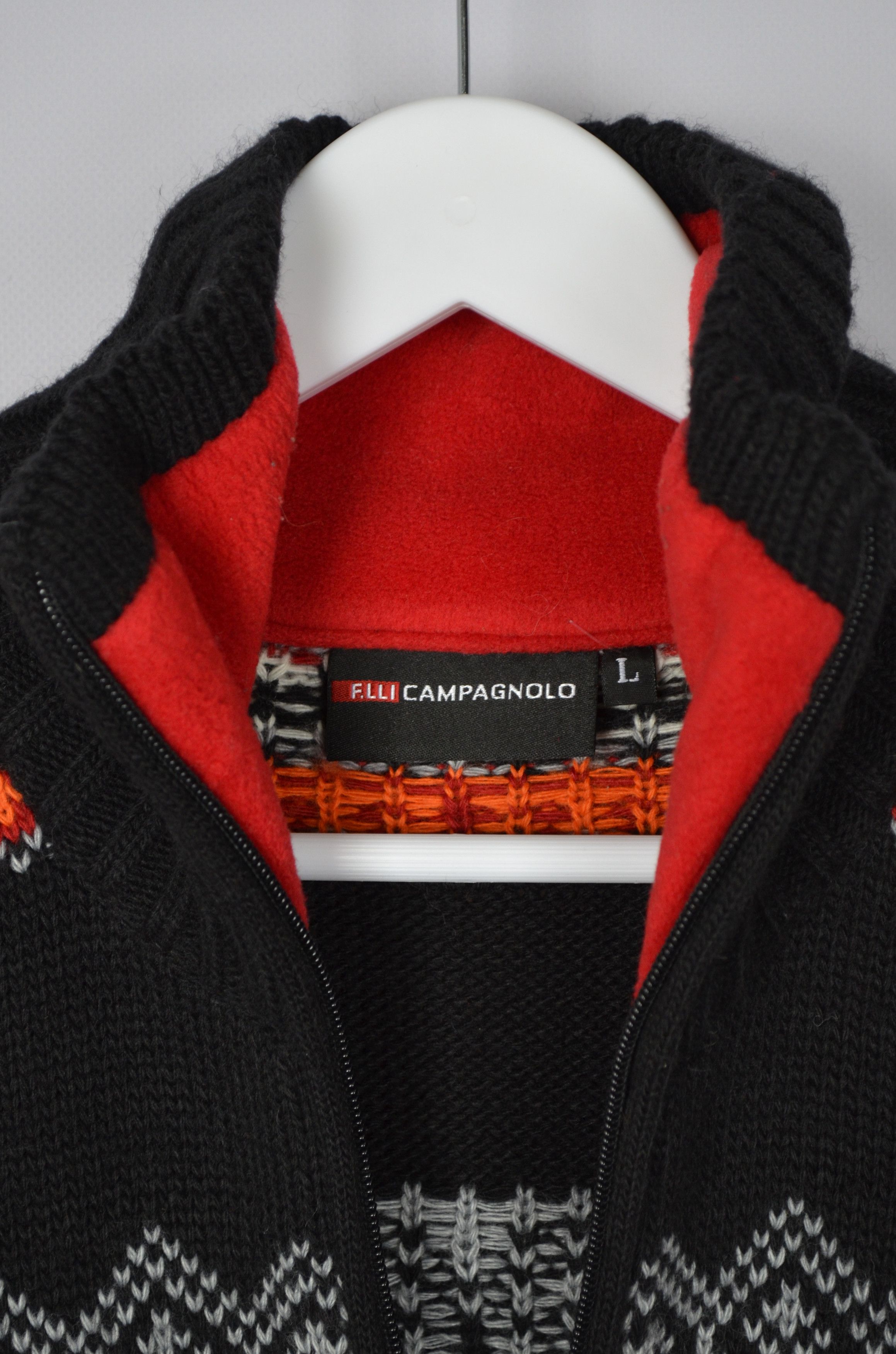 Dale Of Norway × Vintage F.LLI CAMPAGNOLO Multi Fair Isle 1/4 Zip Wool Knit Insulated Size US L / EU 52-54 / 3 - 6 Thumbnail