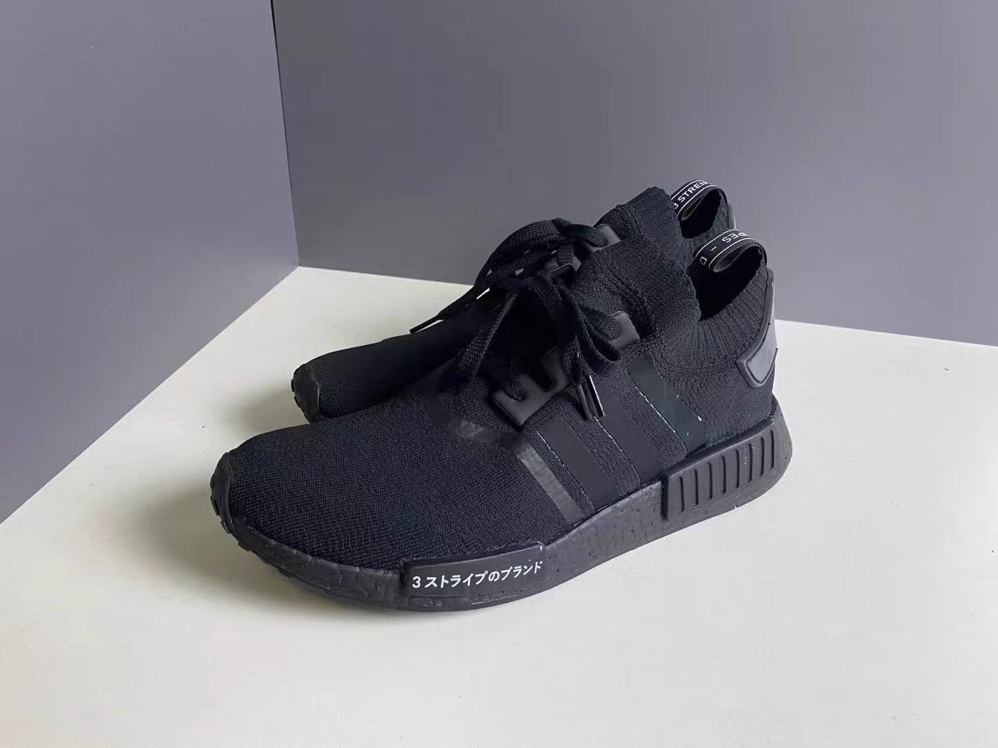 Adidas Adidas NMD R1 PK Japan Triple Black Casual Shoes K15 Size US 13 / EU 46 - 4 Thumbnail