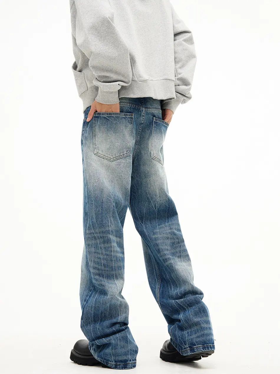 Japanese Brand × Jean Retro loose straight leg micro flared jeans Size US 32 / EU 48 - 4 Thumbnail