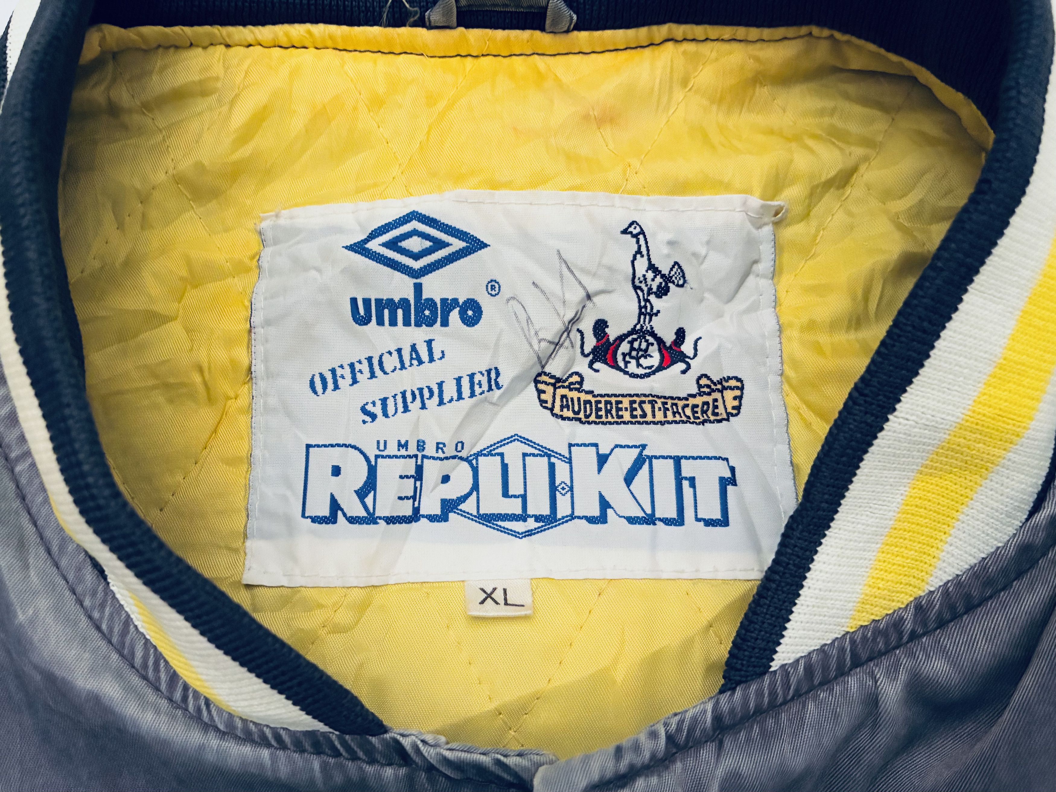 Umbro Tottenham Hotspur Bomber Jacket 1990 - 1992 Spurs Size US XL / EU 56 / 4 - 12 Thumbnail