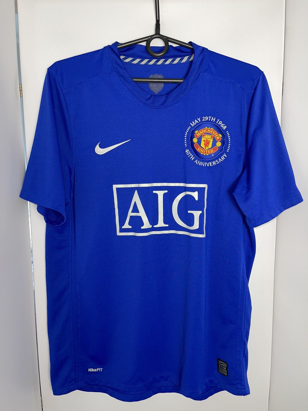 Nike × Vintage Vintage Nike Manchester United blue rare size M Size US M / EU 48-50 / 2 - 1 Thumbnail