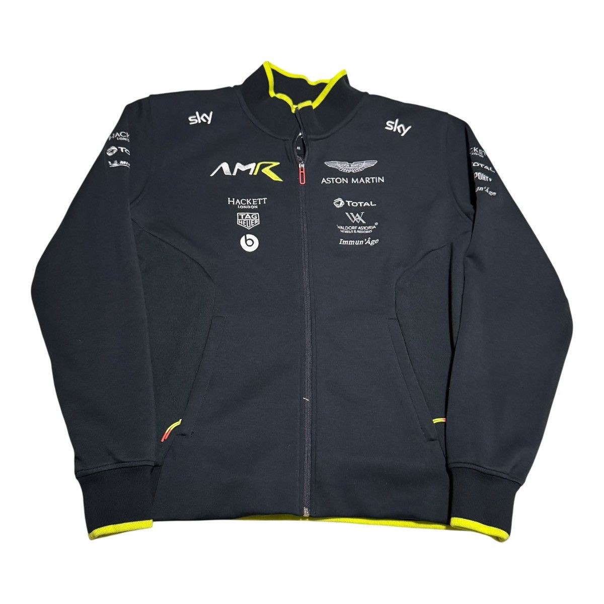 Aston Martin Jacket High Neck Full Zip Men's XL F1 Racing