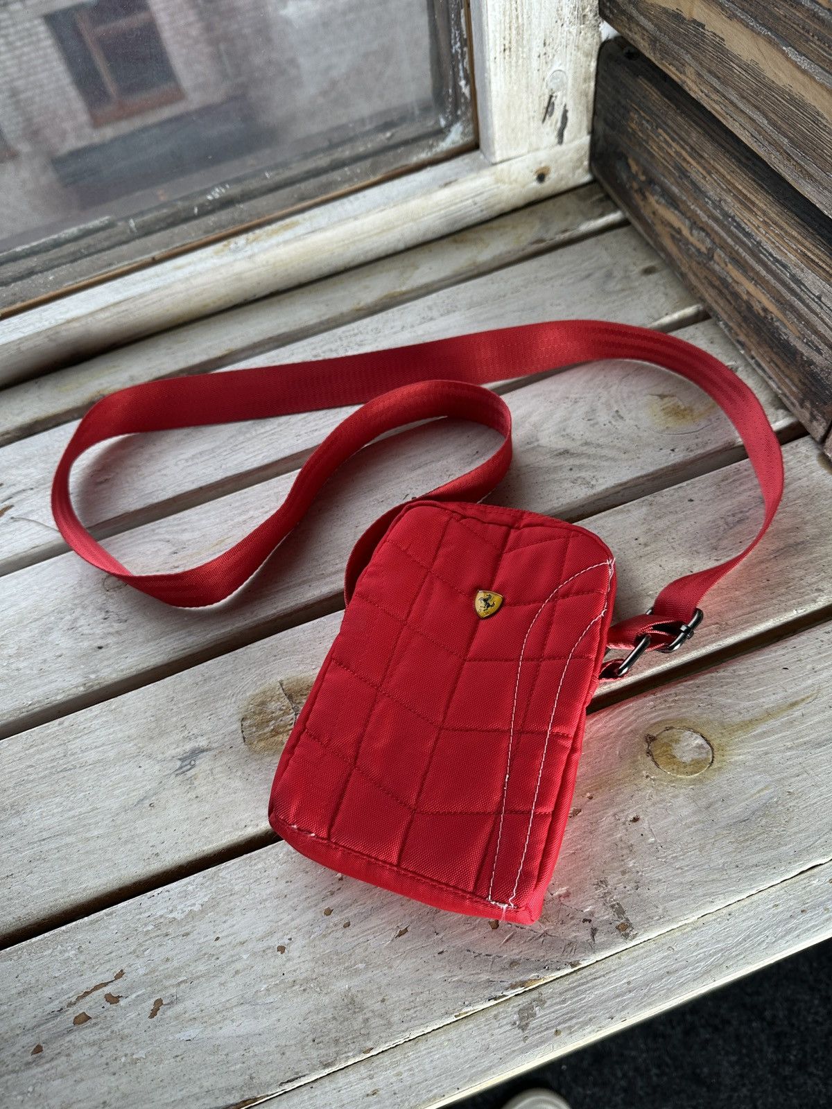 Ferrari 🚨 FERRARI SCUDERIA CG MOBILE RED MEN BAG WITH LOGO Size ONE SIZE - 2 Thumbnail