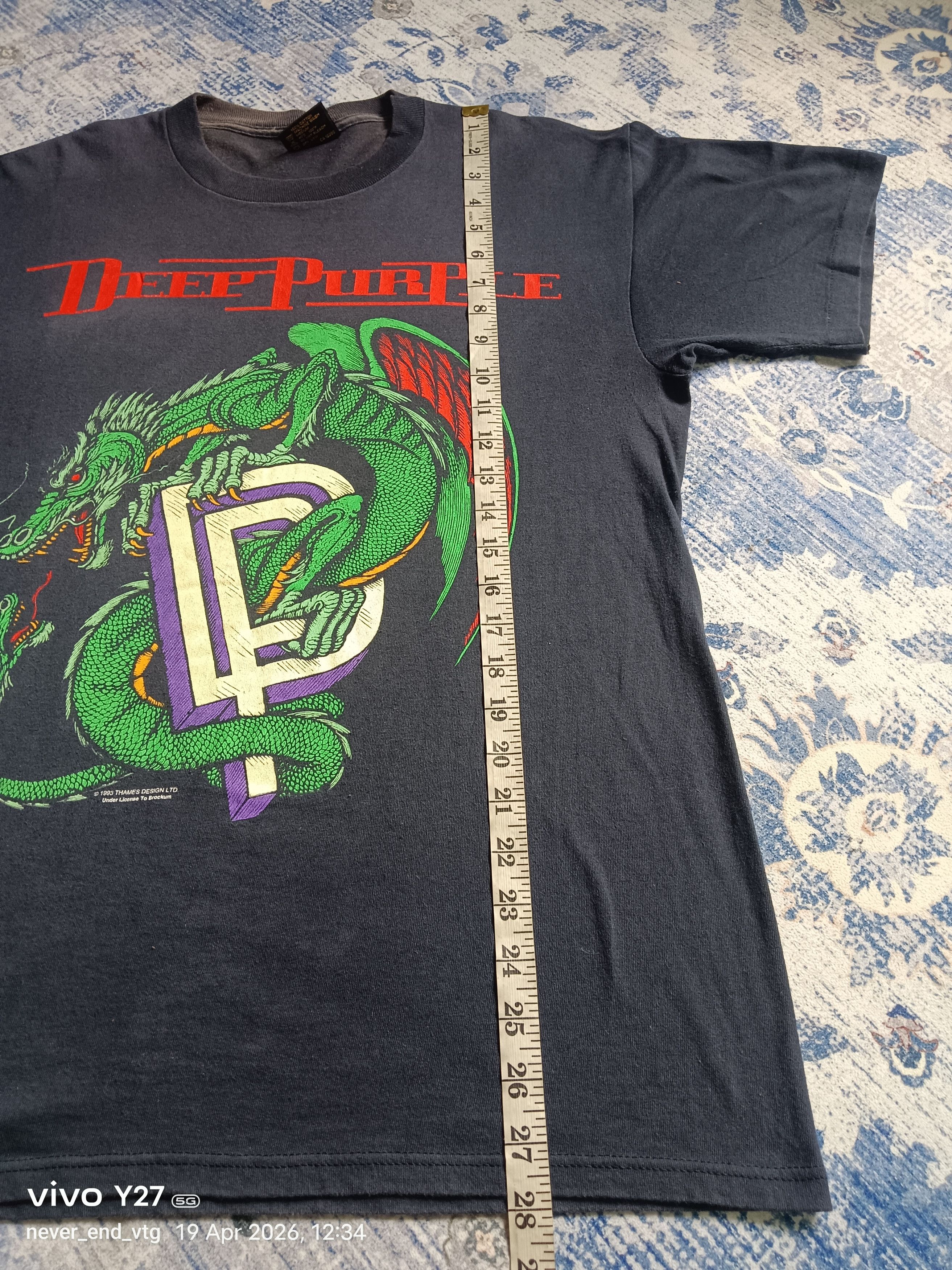Vintage Vintage Deep Purple Tour Tee Size US L / EU 52-54 / 3 - 7 Thumbnail