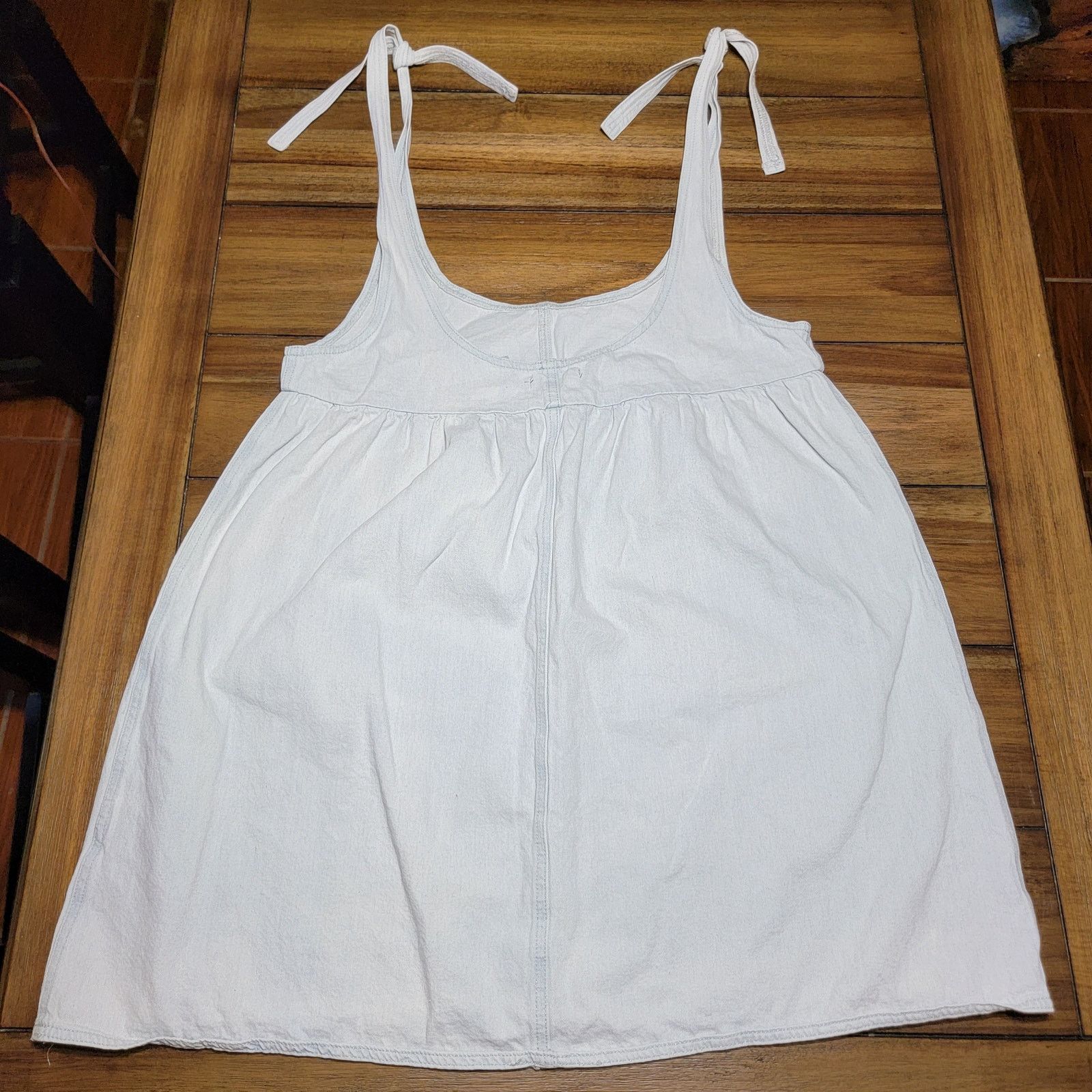 Cotton On Cotton:On Light Blue Denim Skirt Overalls - Size Large Size 38" / US 16 / IT 52 - 3 Thumbnail