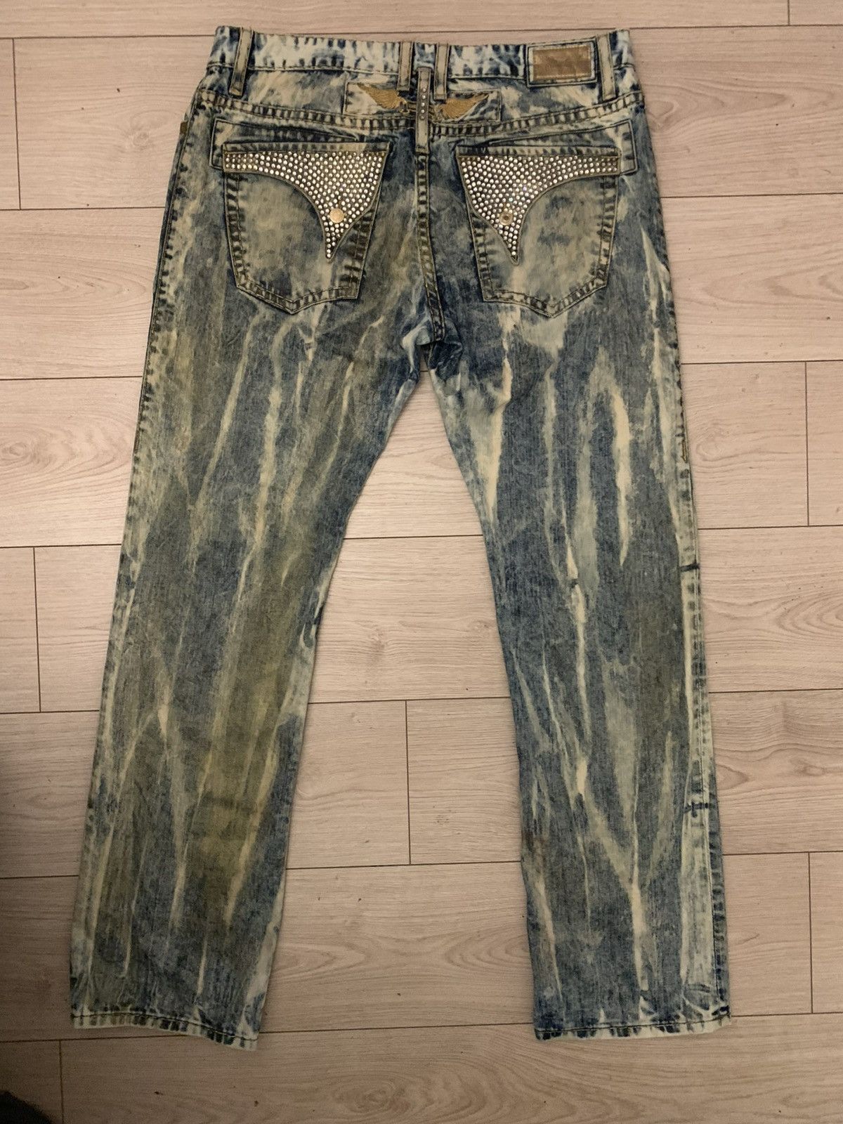 Robins Jeans *RARE* Robins Jeans W38 striped Silver Diamnods Size US 38 / EU 54 - 3 Thumbnail