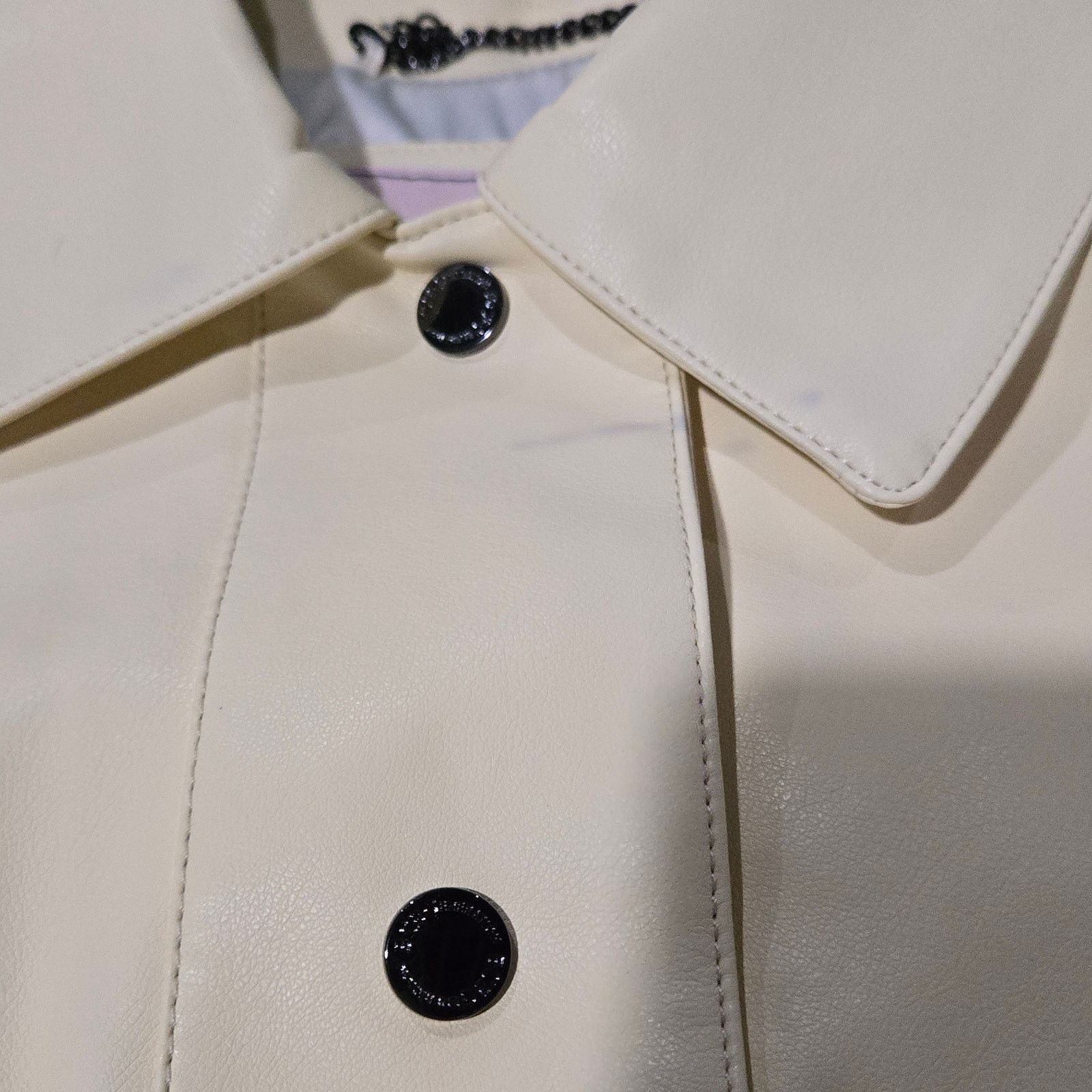 Bcbgmaxazria BCBG Yellow Oversized Vegan Leather Jacket Size XL Size XL / US 12-14 / IT 48-50 - 5 Thumbnail
