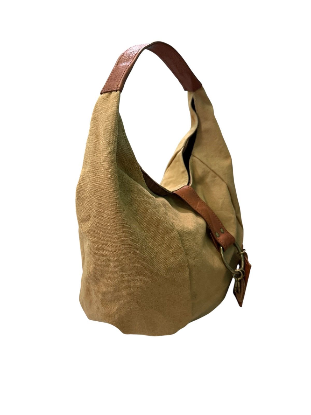Japanese Brand RARE CLUETO KOBE CANVAS HOBO BAG Size ONE SIZE - 8 Thumbnail