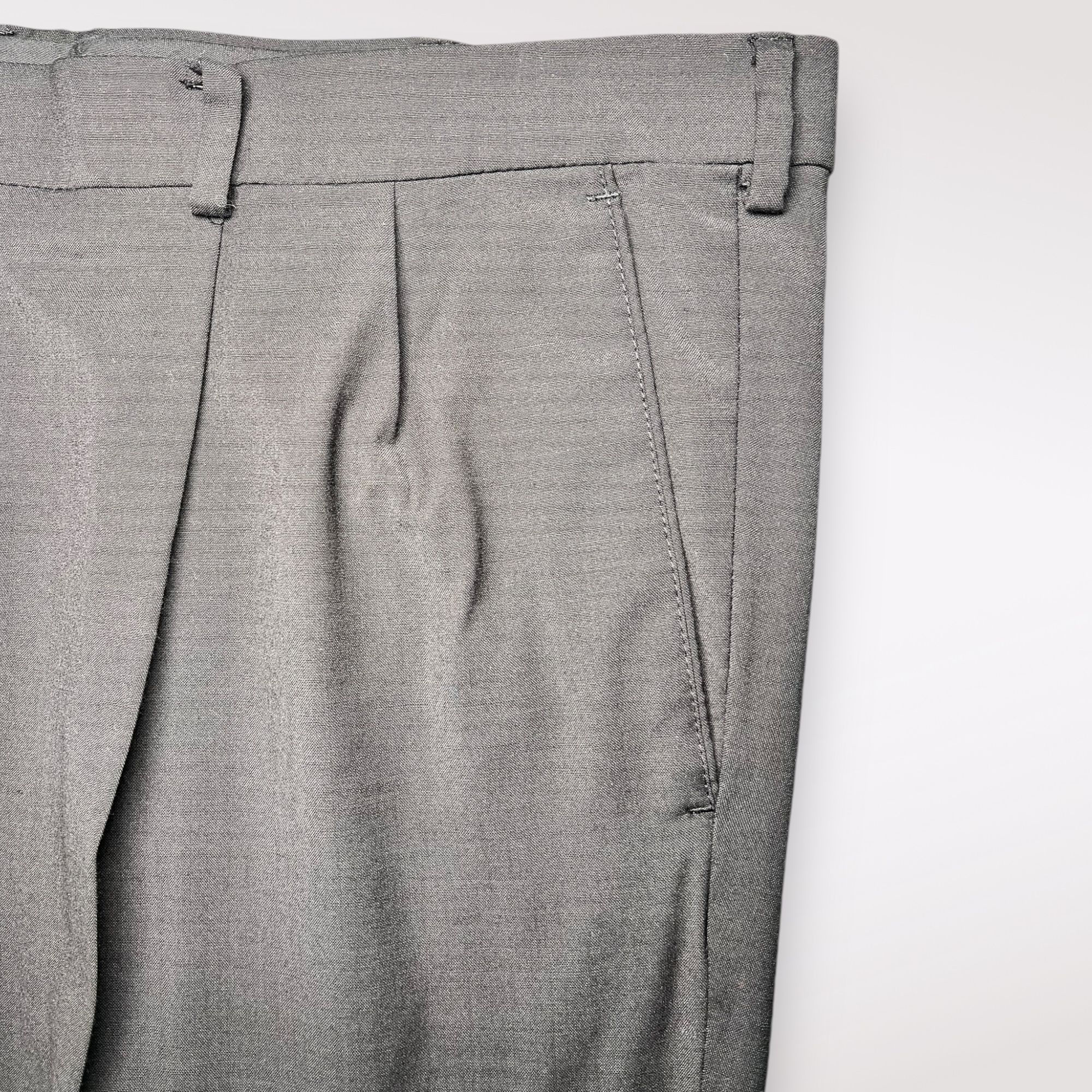Dockers VTG Dockers Premium Wool Blend Trousers Black Pleated 42 X 3 Size US 42 / EU 58 - 6 Thumbnail