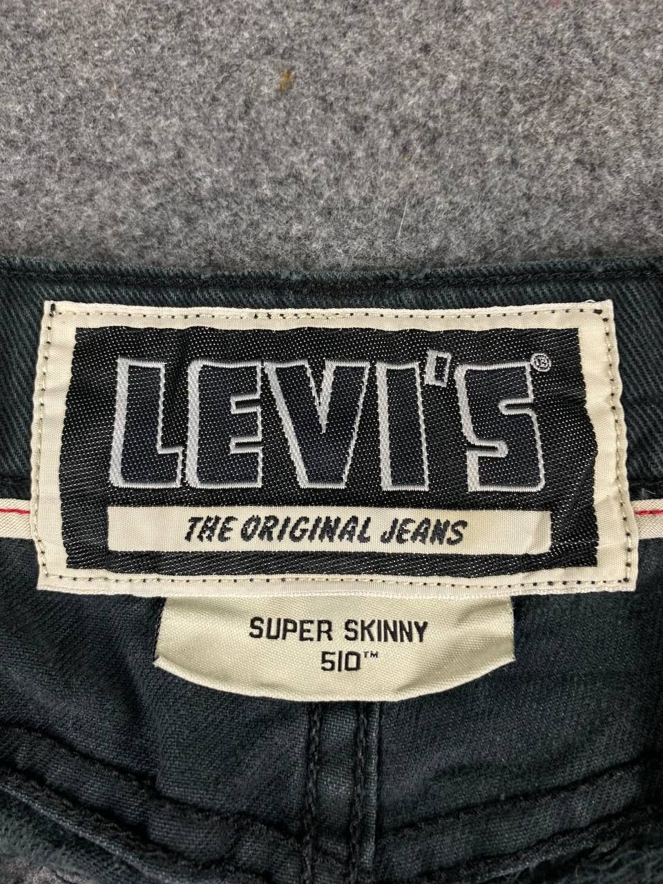 Levi's levis 510 super skinny distressed damage denim Size US 33 - 16 Thumbnail