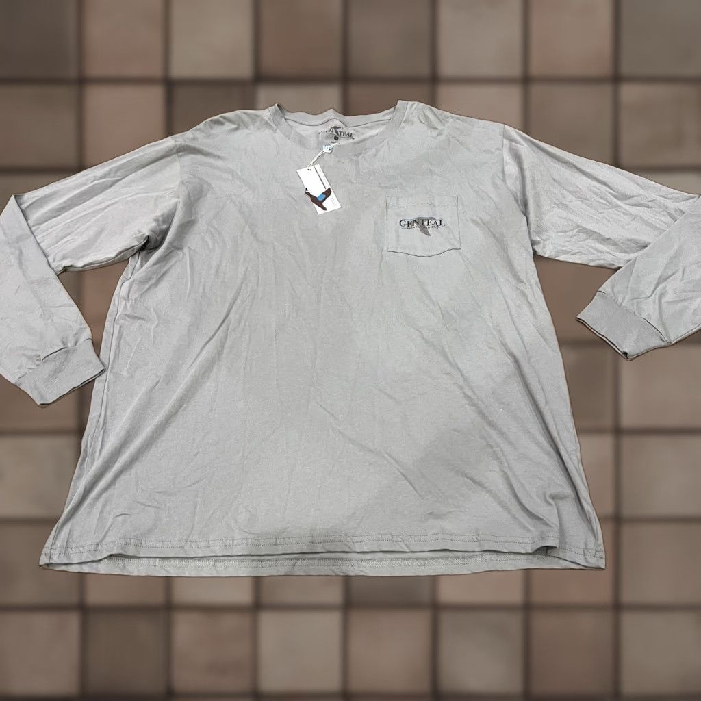 Vintage VINTAGE GenTeal Men's T-Shirt 2XL Casual Crew Neck Cotton Gray Activewear Outdoor Size US XXL / EU 58 / 5 - 1 Thumbnail
