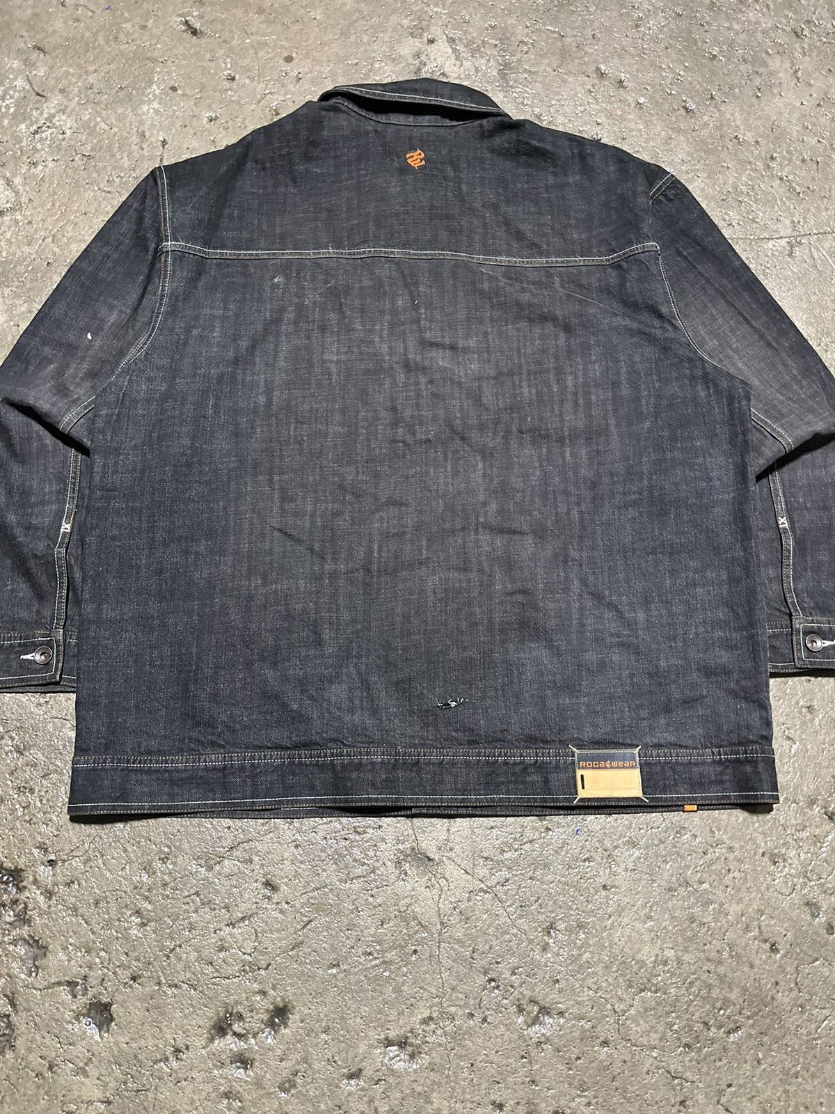 Crazy Vintage Y2K Rocawear Denim Jacket Hip-Hop Skater