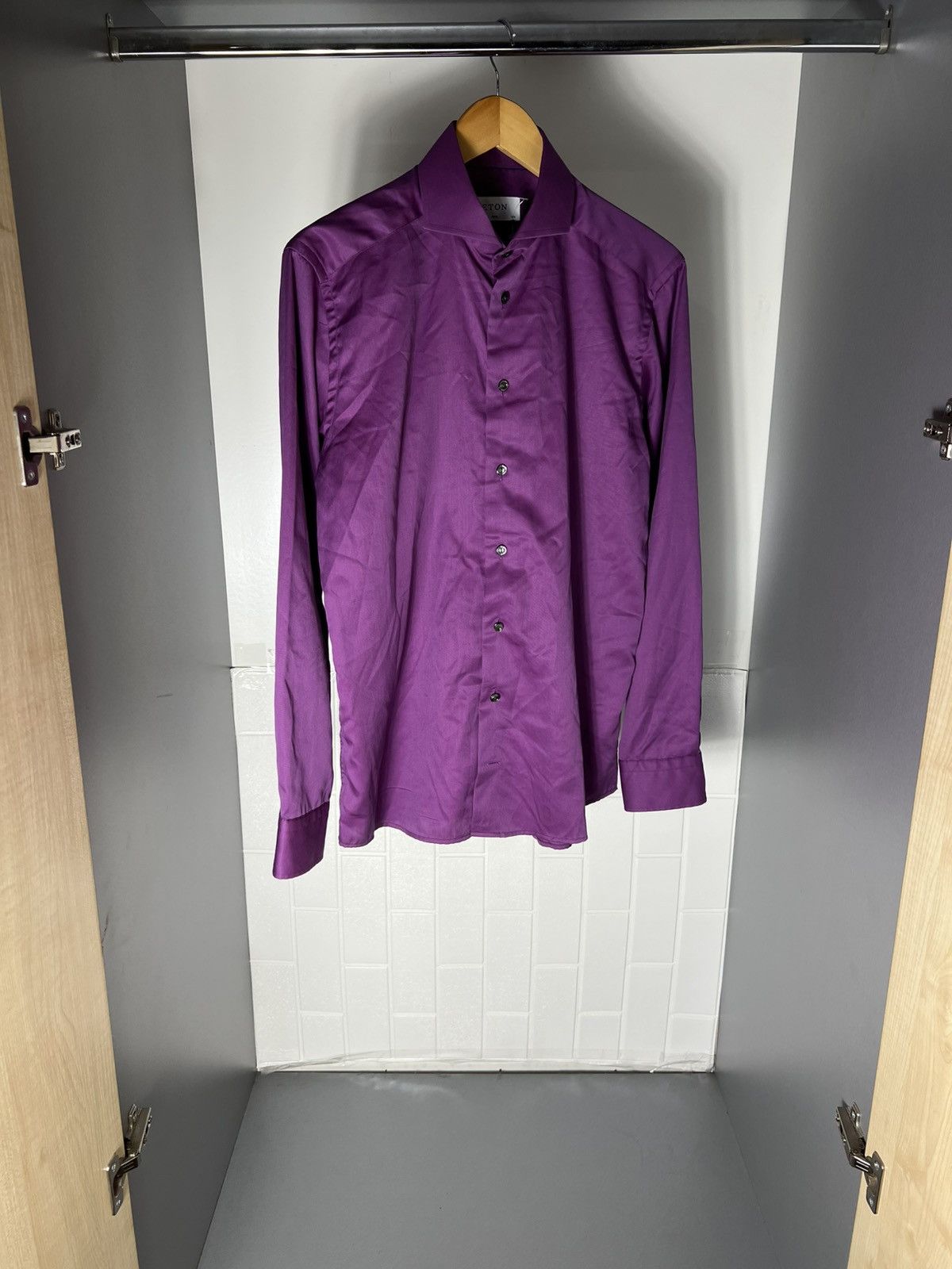 Eton VINTAGE ETON CLASSIC SHIRT ITALIAN DESIGNER CASUAL DELUX Y2K Size US M / EU 48-50 / 2 - 3 Thumbnail