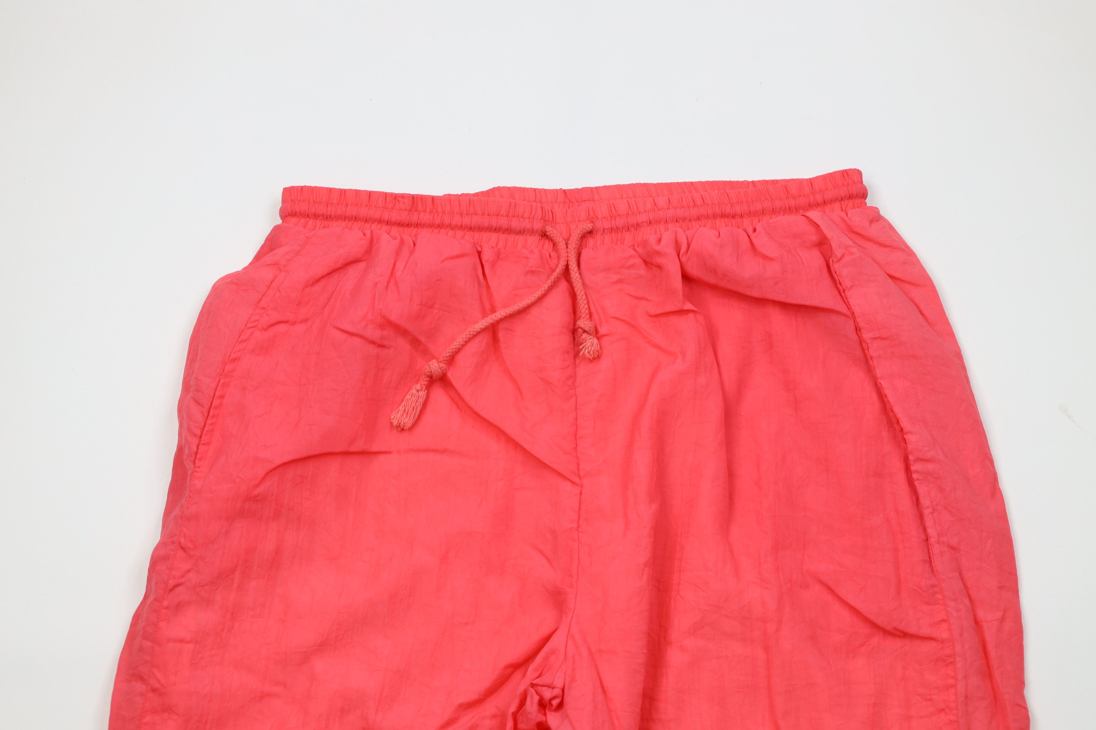 Vintage Vintage 90s Streetwear Lined Windbreaker Joggers Pants Pink Size 32" / US 10 / IT 46 - 2 Thumbnail