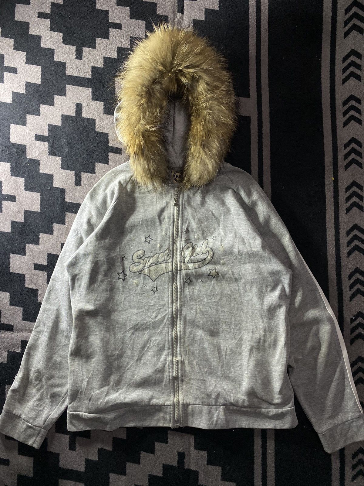 If Six Was Nine × Japanese Brand × Le Grande Bleu (L.G.B.) Vintage hot rice sweet girl faux fur hoodie Size US L / EU 52-54 / 3 - 1 Thumbnail