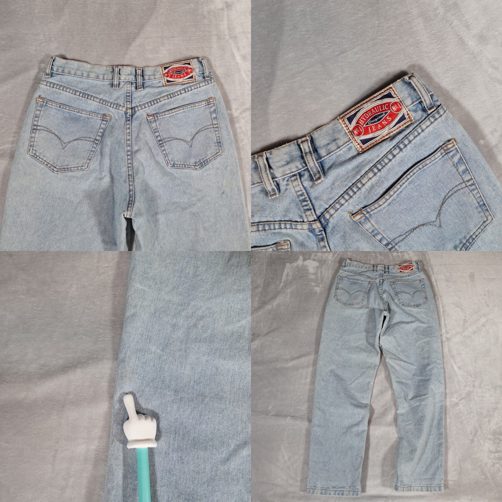 Vintage VINTAGE Hydraulic Women’s Jeans Pants 32 Relaxed Fit High Rise Light Wash Art 90s Fall Summer Size 24" / US 00 / IT 34 - 8 Thumbnail