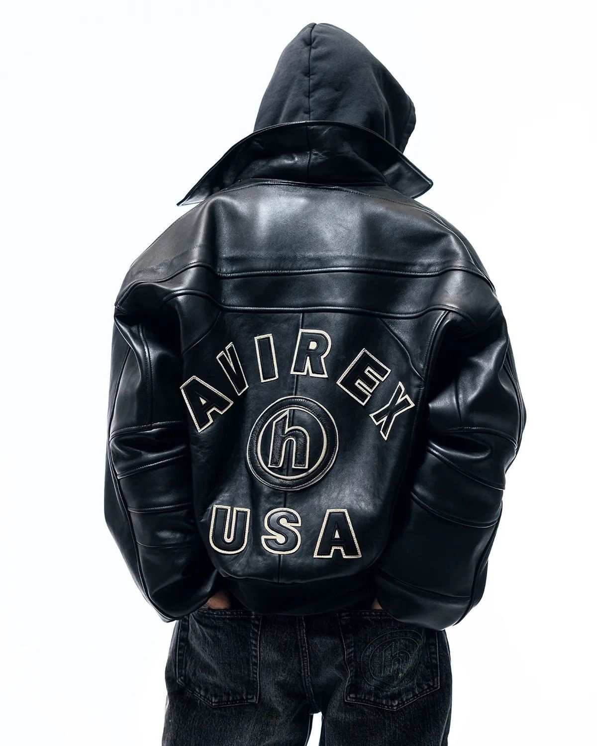 HIDDEN 1 of 20 / Hidden NY × AVIREX Leather Bomber – Size L Size US L / EU 52-54 / 3 - 15 Thumbnail