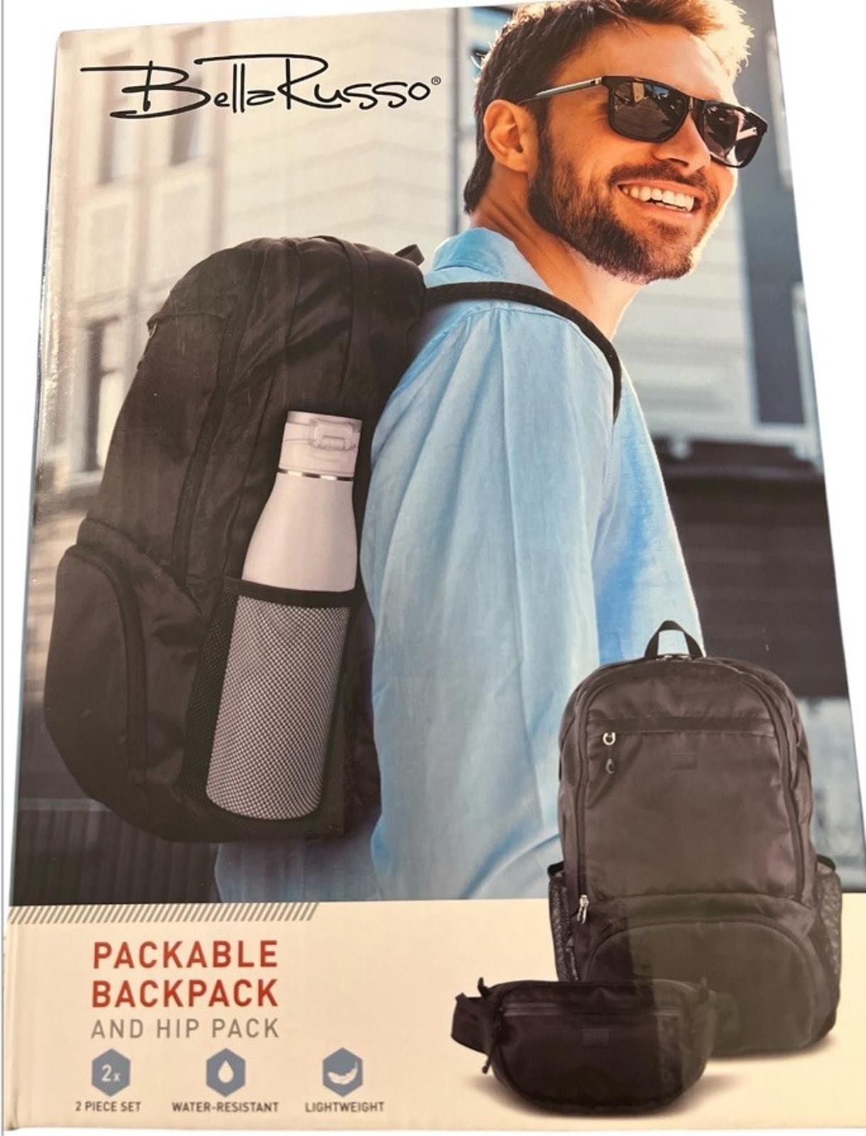 Designer Bella Russo Packable Backpack & Fanny Hip Pack Size ONE SIZE - 1 Thumbnail