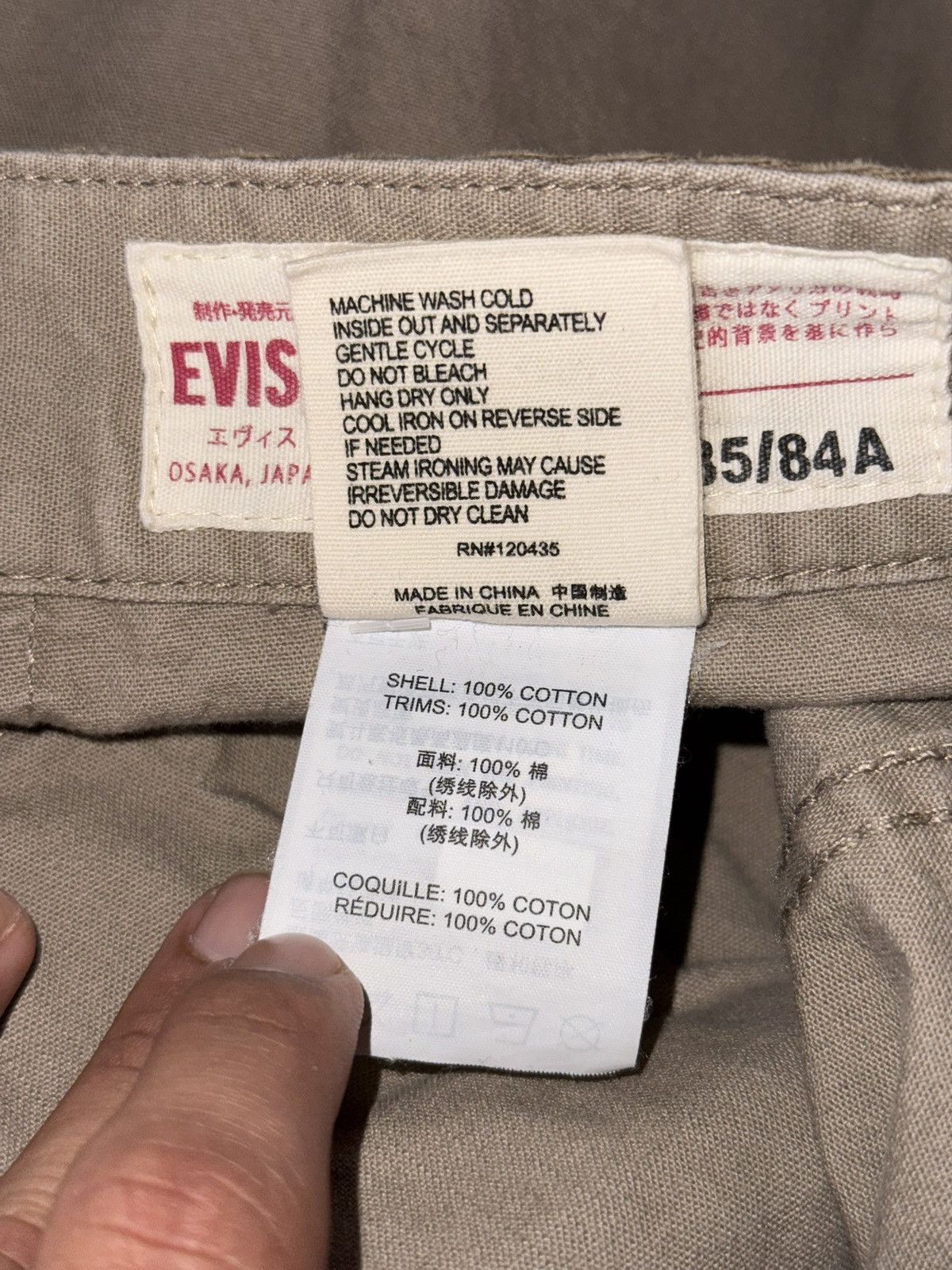 Evisu Evisu Cargo Half Corduroy Pants Size US 34 / EU 50 - 11 Thumbnail