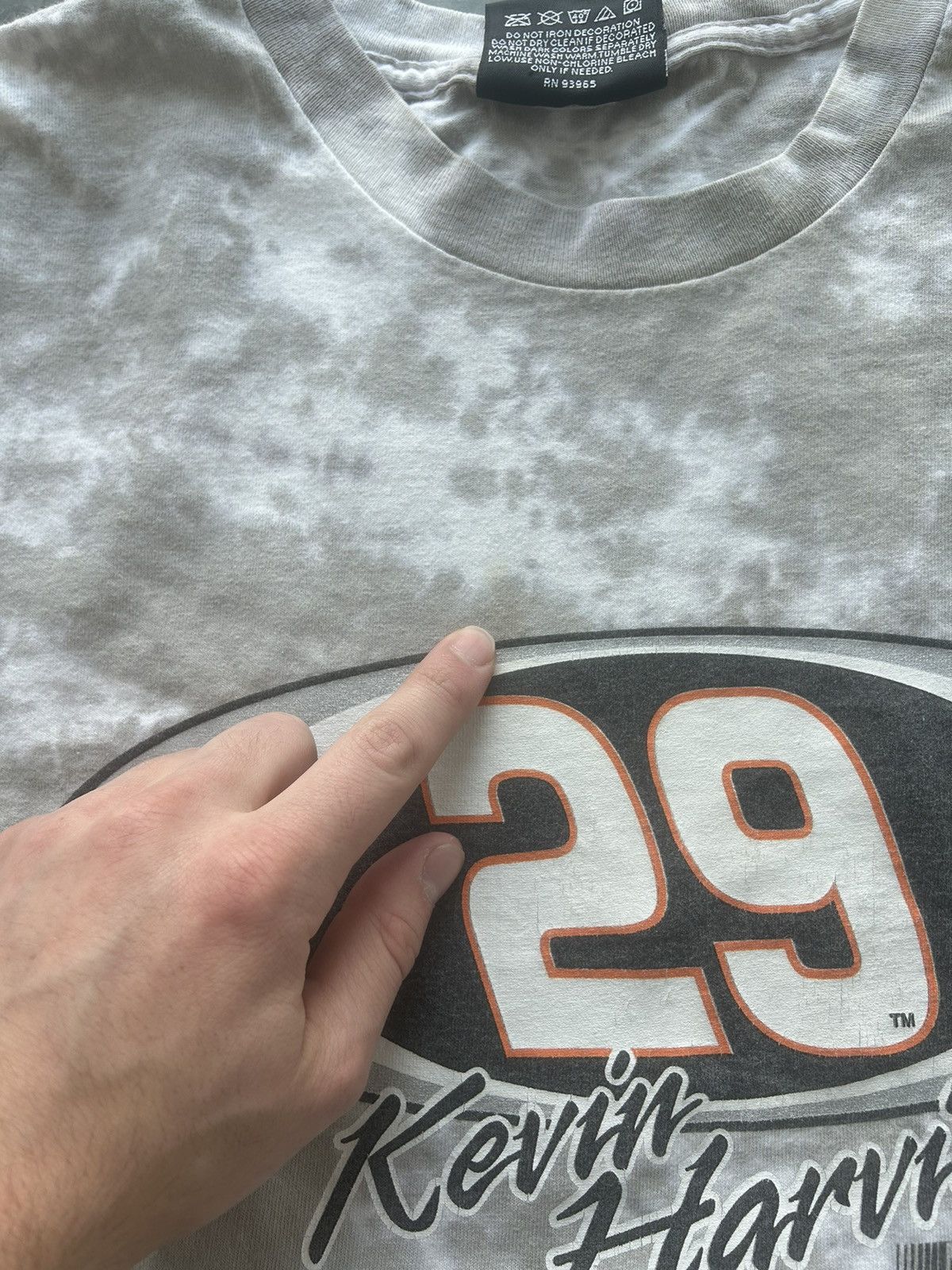 NASCAR × Vintage Vintage 90s NASCAR Kevin Harvick Graphic Tee Size US XL / EU 56 / 4 - 4 Thumbnail
