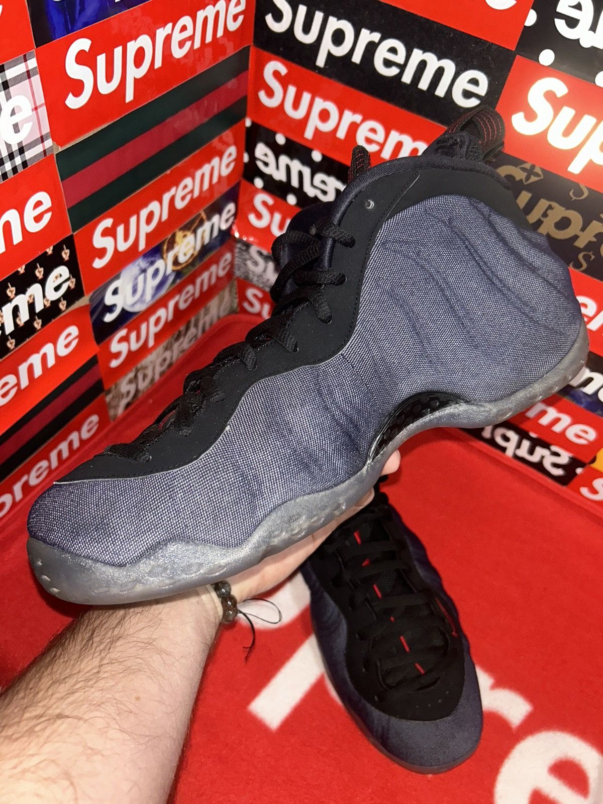 Nike Nike Air Foamposite One Denim 2016 314996-404 size 11.5 Size US 11.5 / EU 44-45 - 8 Thumbnail