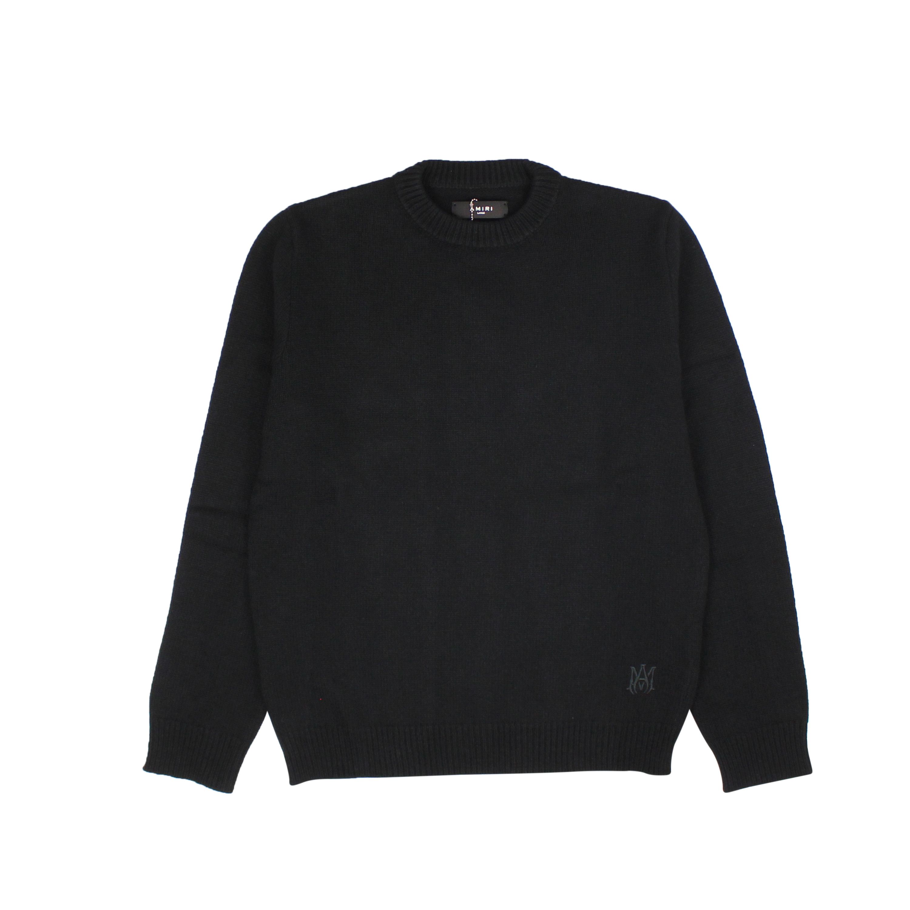 image of Amiri Classic Crewneck Black Hoodies & Sweatshirts Size S, Men's
