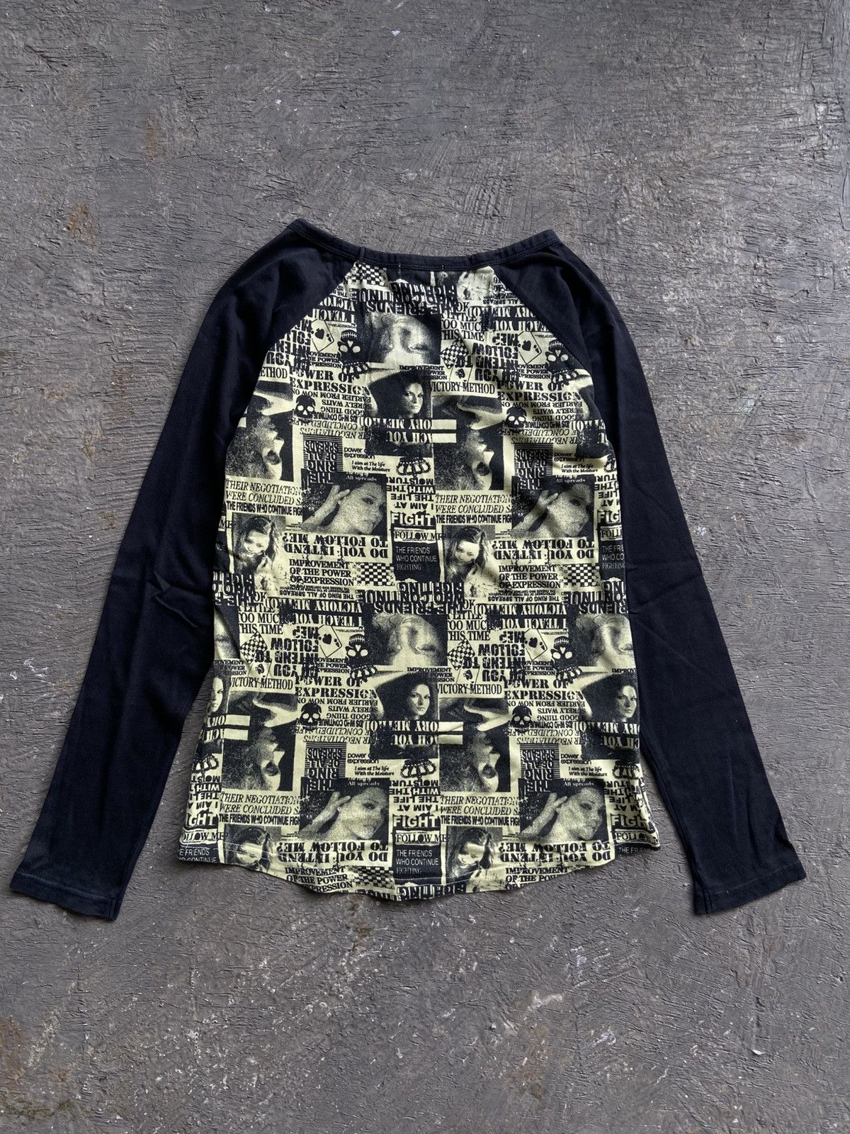 Hysteric Glamour 2000s Colza - Vkei Style Printed Long Sleeve Tee Size L / US 10 / IT 46 - 8 Thumbnail