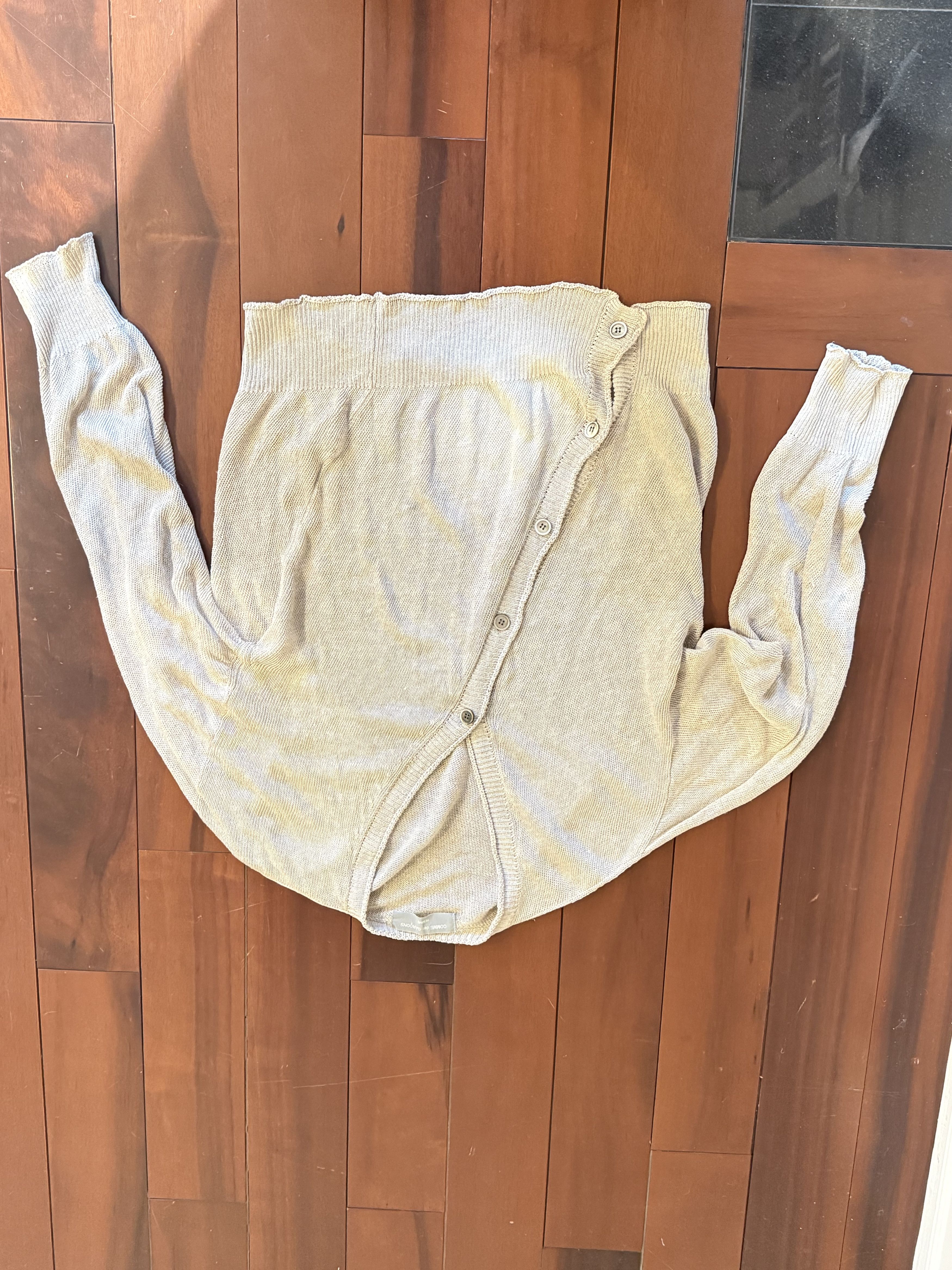 Comme des Garcons Homme 90s Vintage Asymmetrical Cardigan