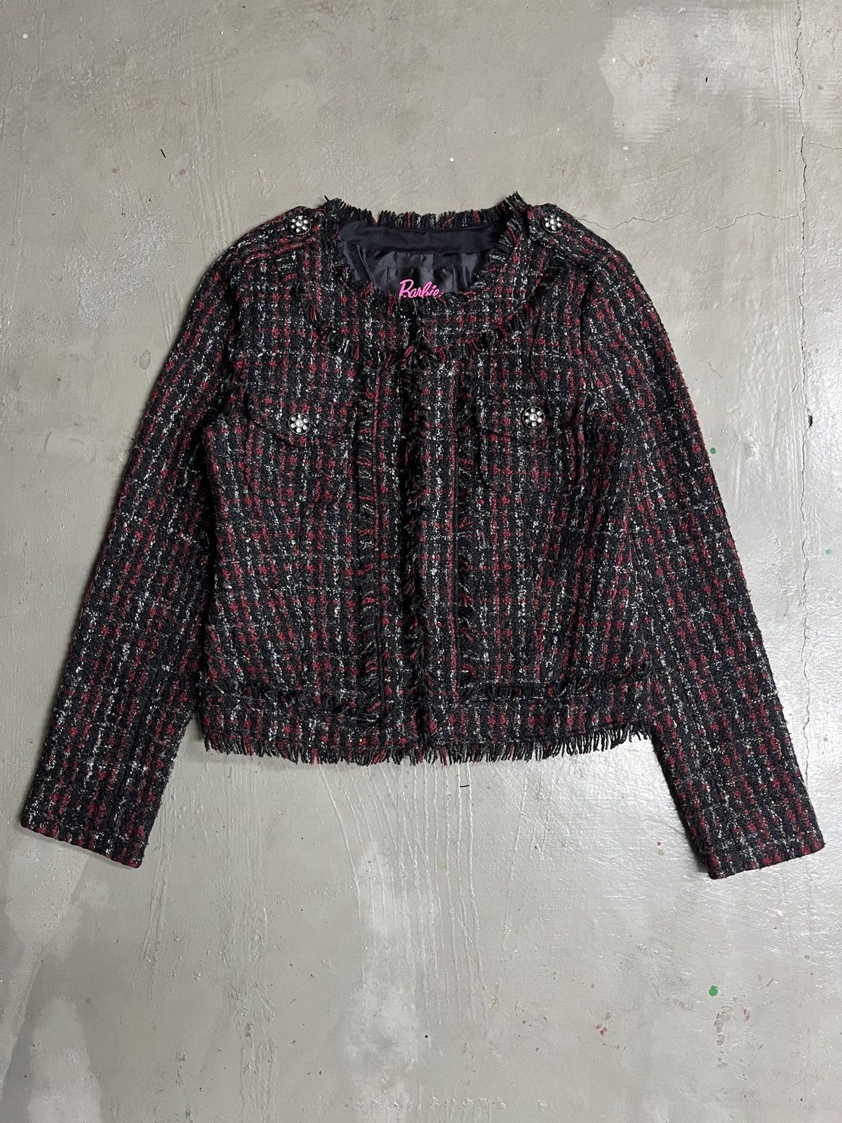 Hysteric Glamour 2000s Barbie - Rare Tweed Jacket Chanel Gdragon Jennie Style Size S / US 4 / IT 40 - 3 Thumbnail