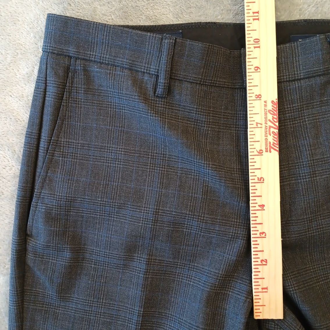 J.Crew J.Crew Dress Pants Mens 29 Tapered Gray Plaid Wool Blend 31x32 Size US 29 - 3 Thumbnail
