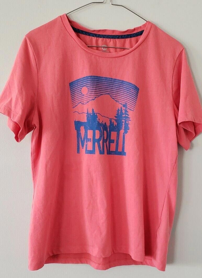 Merrell Merrell Women's Graphic Tshirt Pink Size XL Size XL / US 12-14 / IT 48-50 - 1 Thumbnail